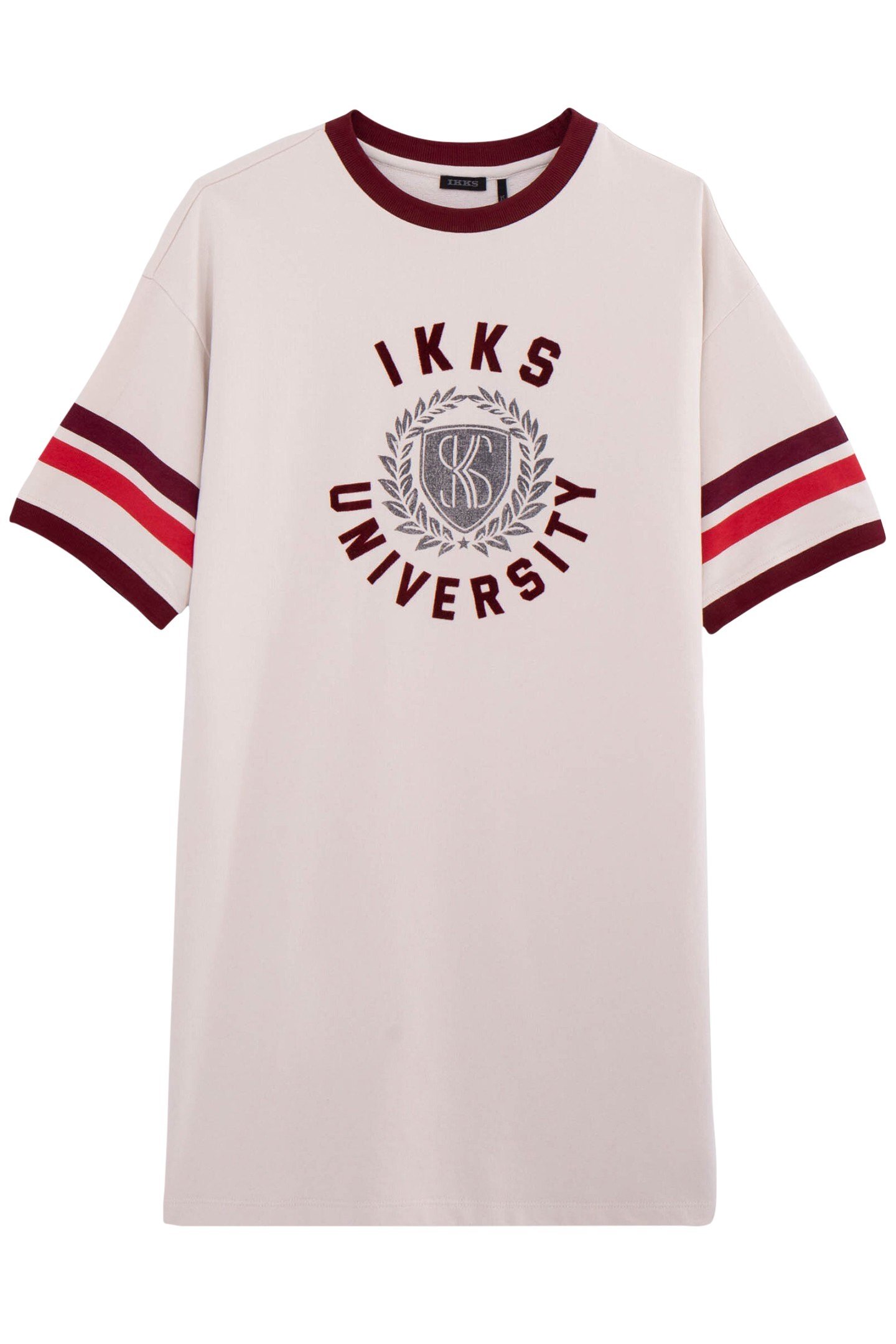 BEIGE COLLEGE GIRL T-SHIRT DRESS 1