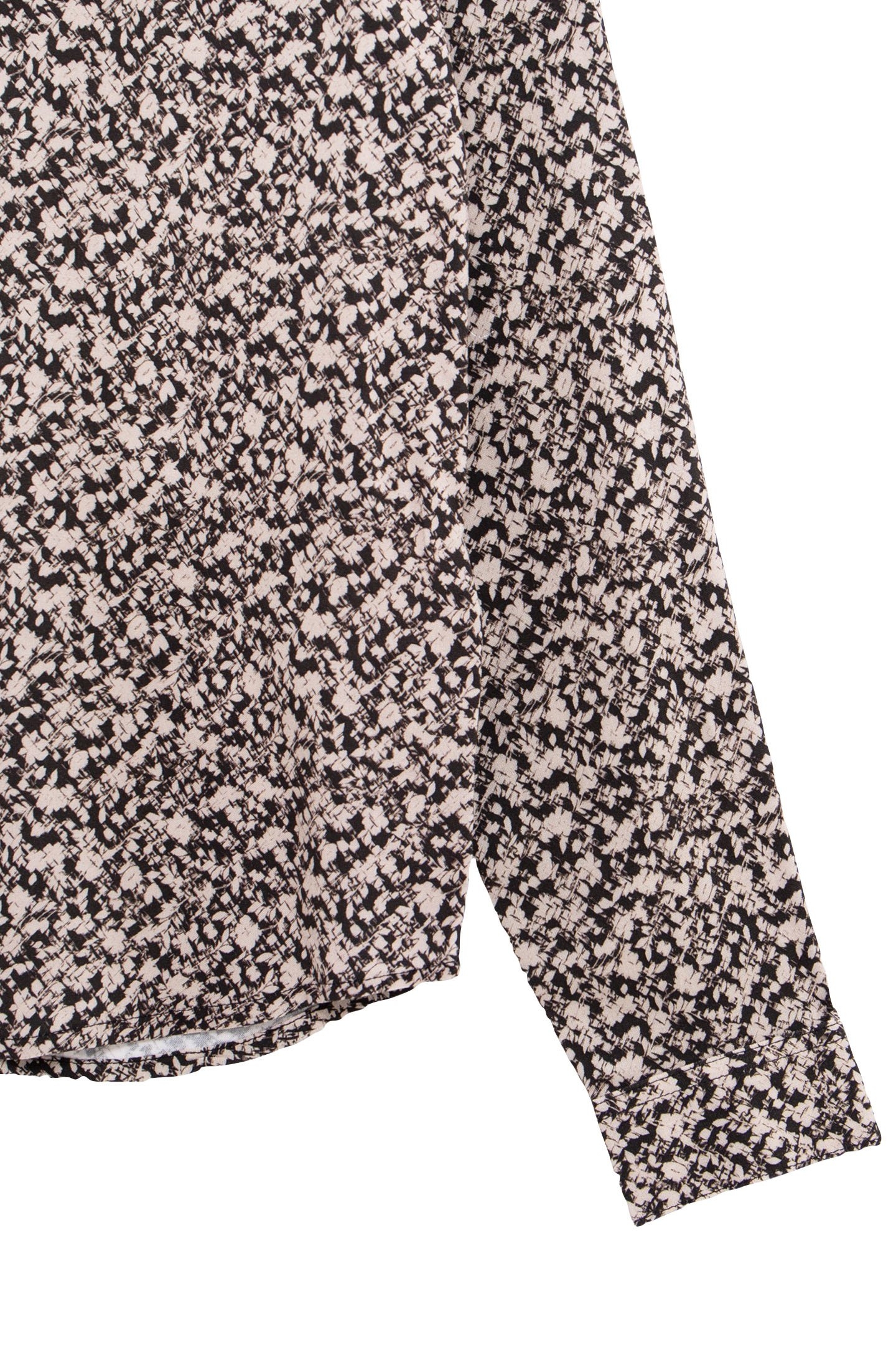 BLACK SHIRT LENZING™ ECOVERO™ GRAPHIC FLOWERS BOY 4