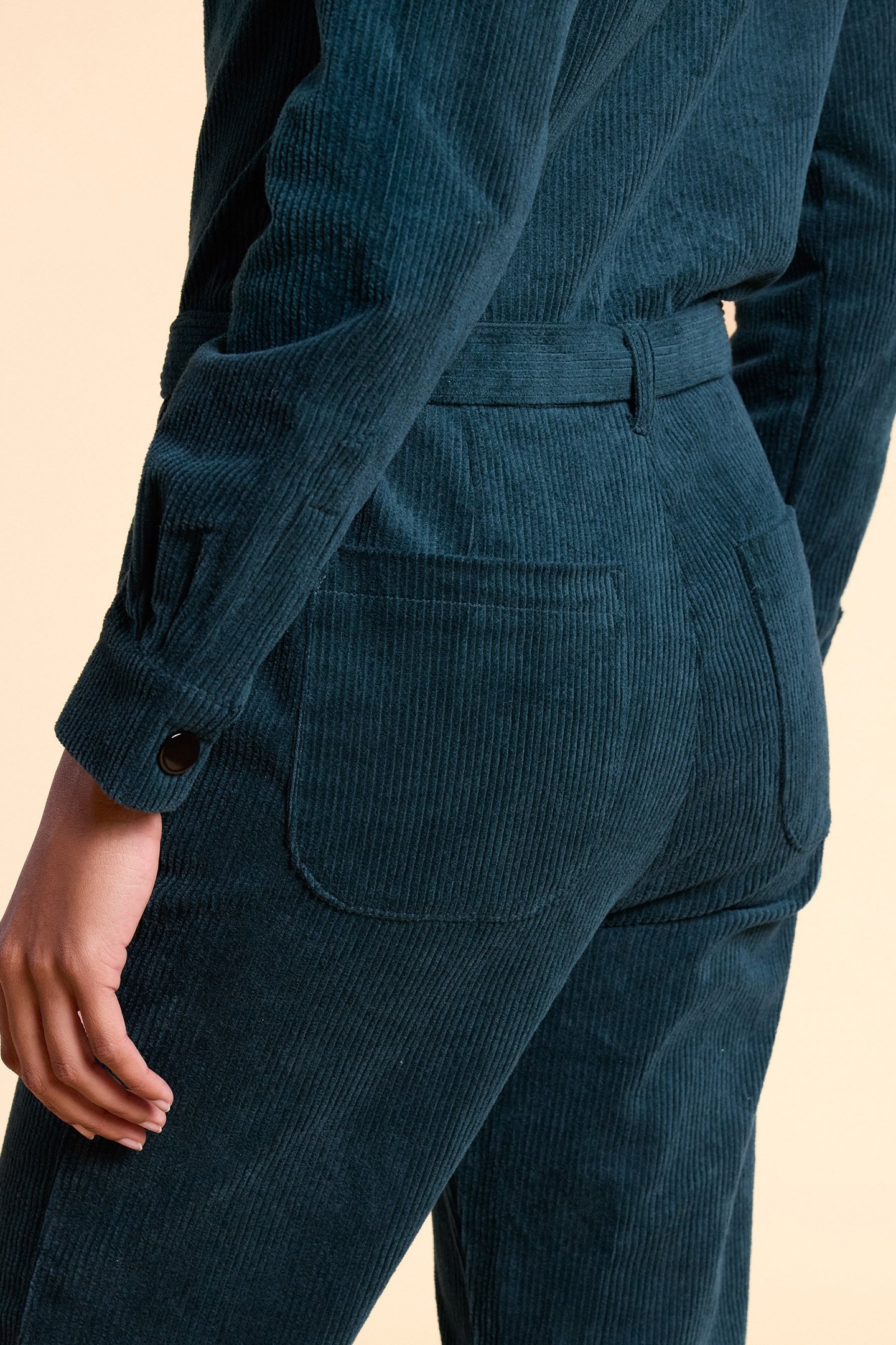 NIGHT GREEN CORDUROY JUMPSUIT 5