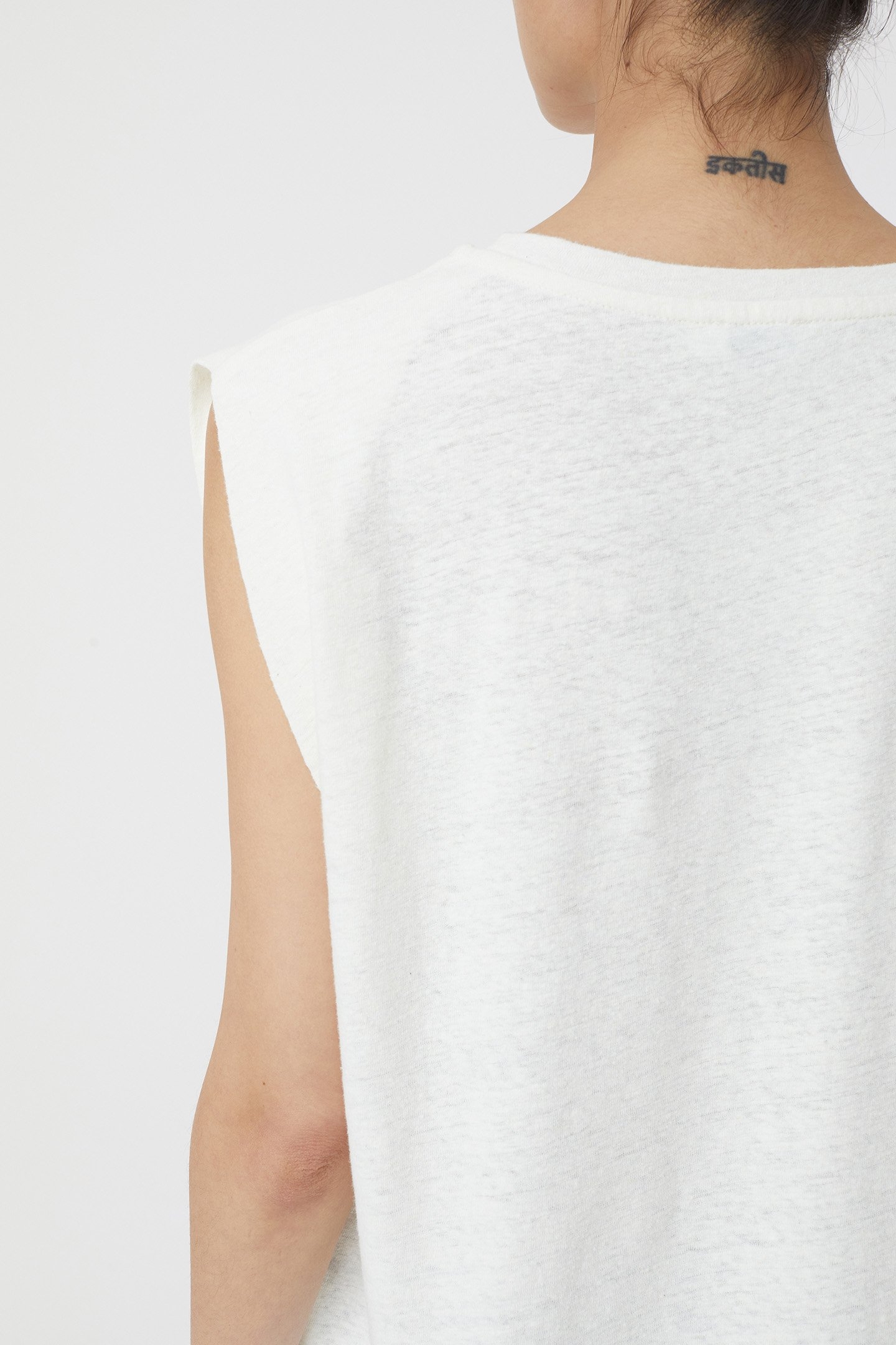 SLEEVELESS T-SHIRT T-SHIRTS IVORY 5