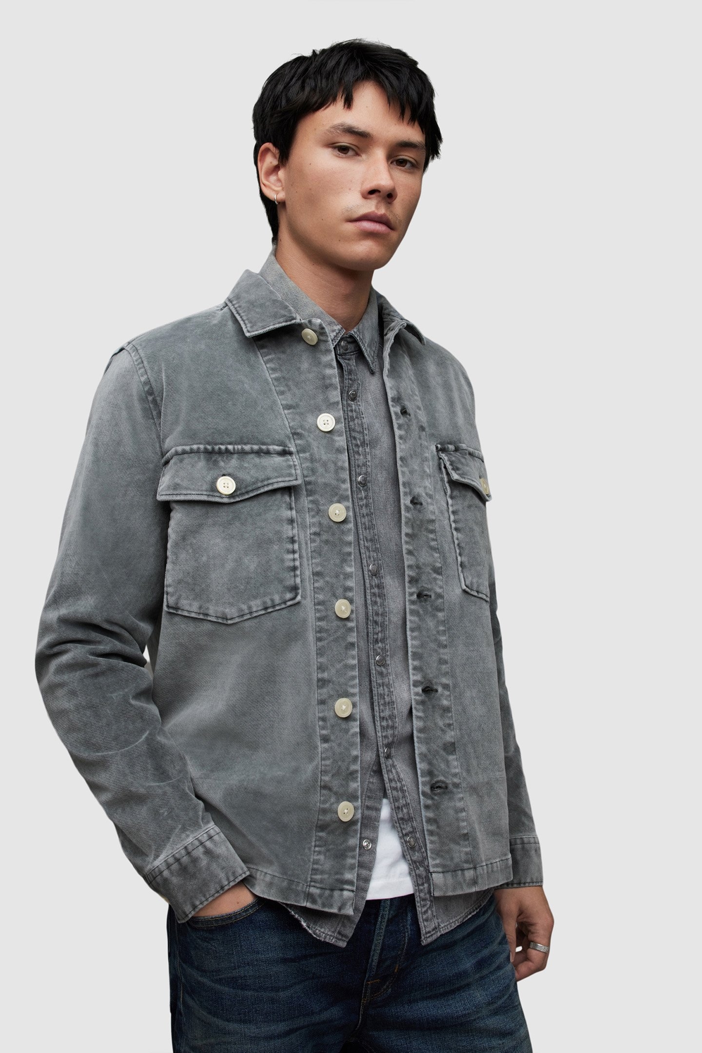 HARRIER LS SHIRT DULL BLUE 5