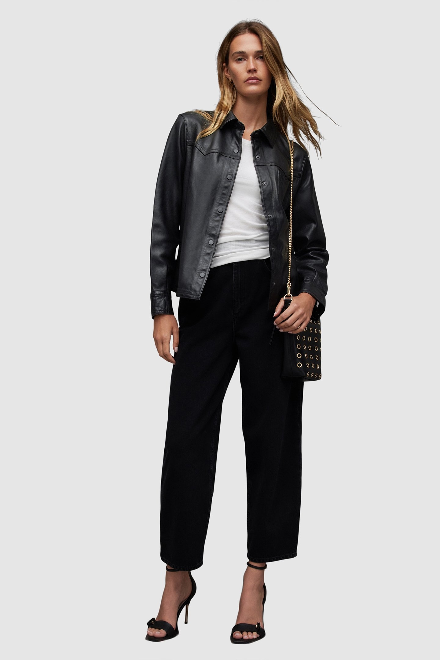 ASHWOOD LEATHER SHIR BLACK 5