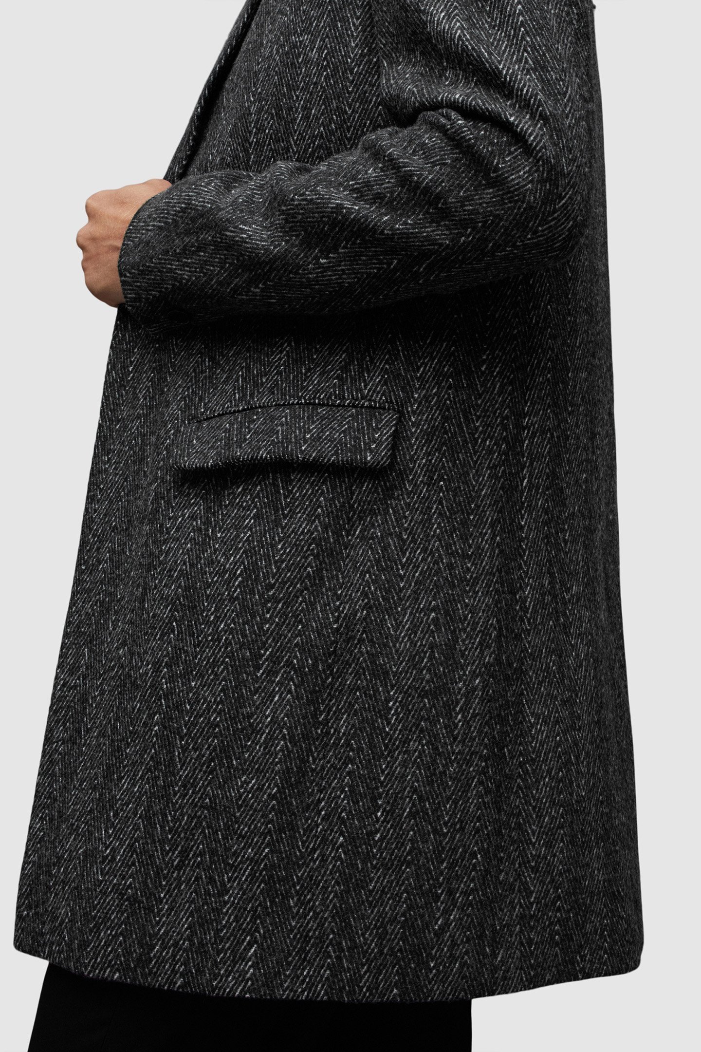 MANOR HERRINGBONE CO BLACK 7