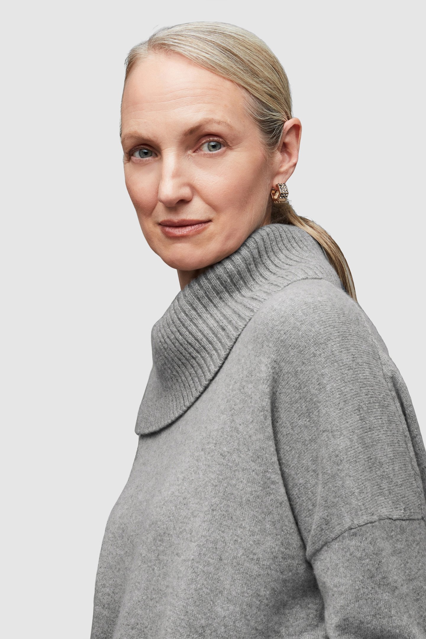 WHITBY CASH JUMPER MID GREY MARL 7