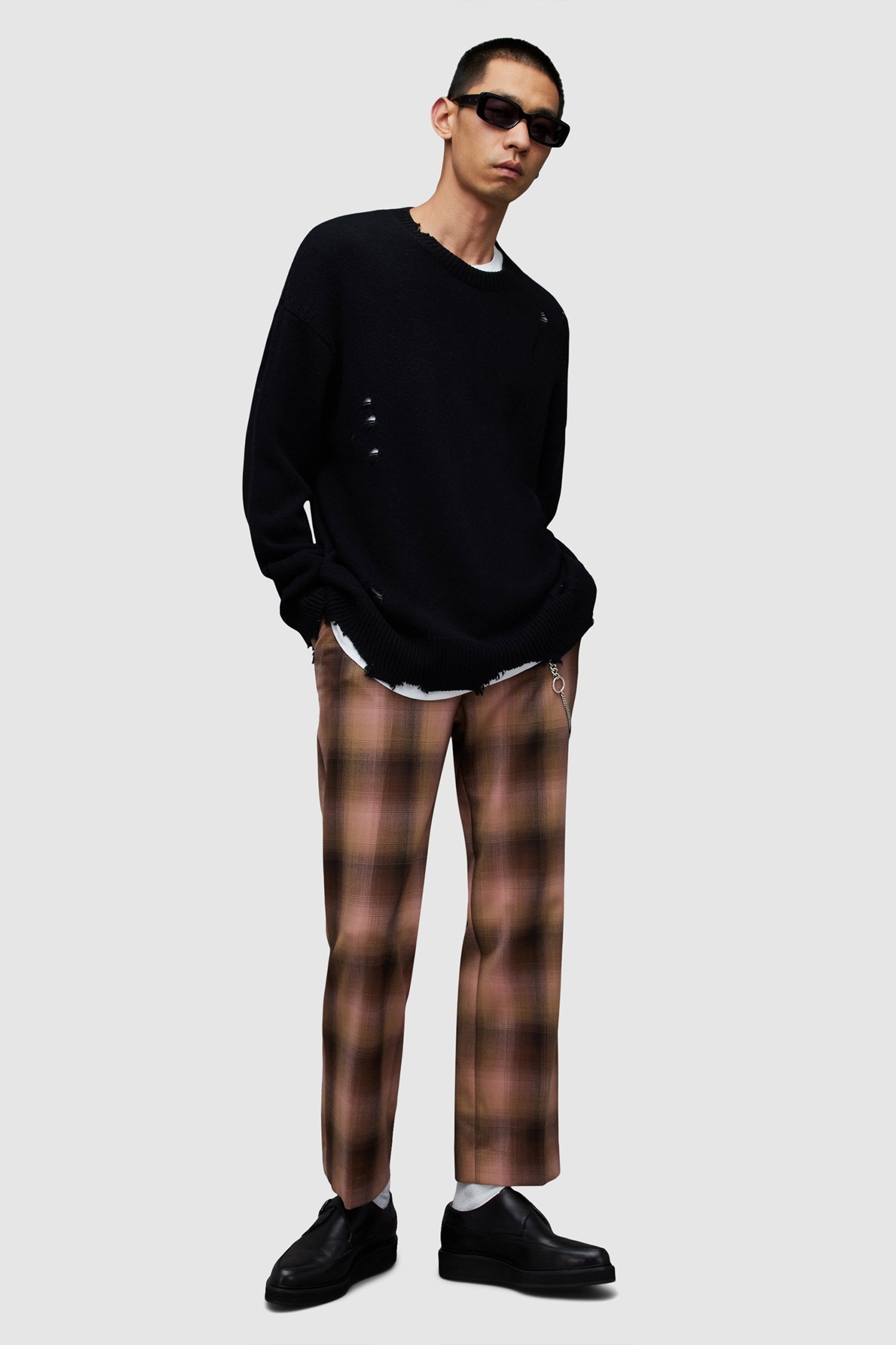 VELA TROUSER BROWN/PINK 2