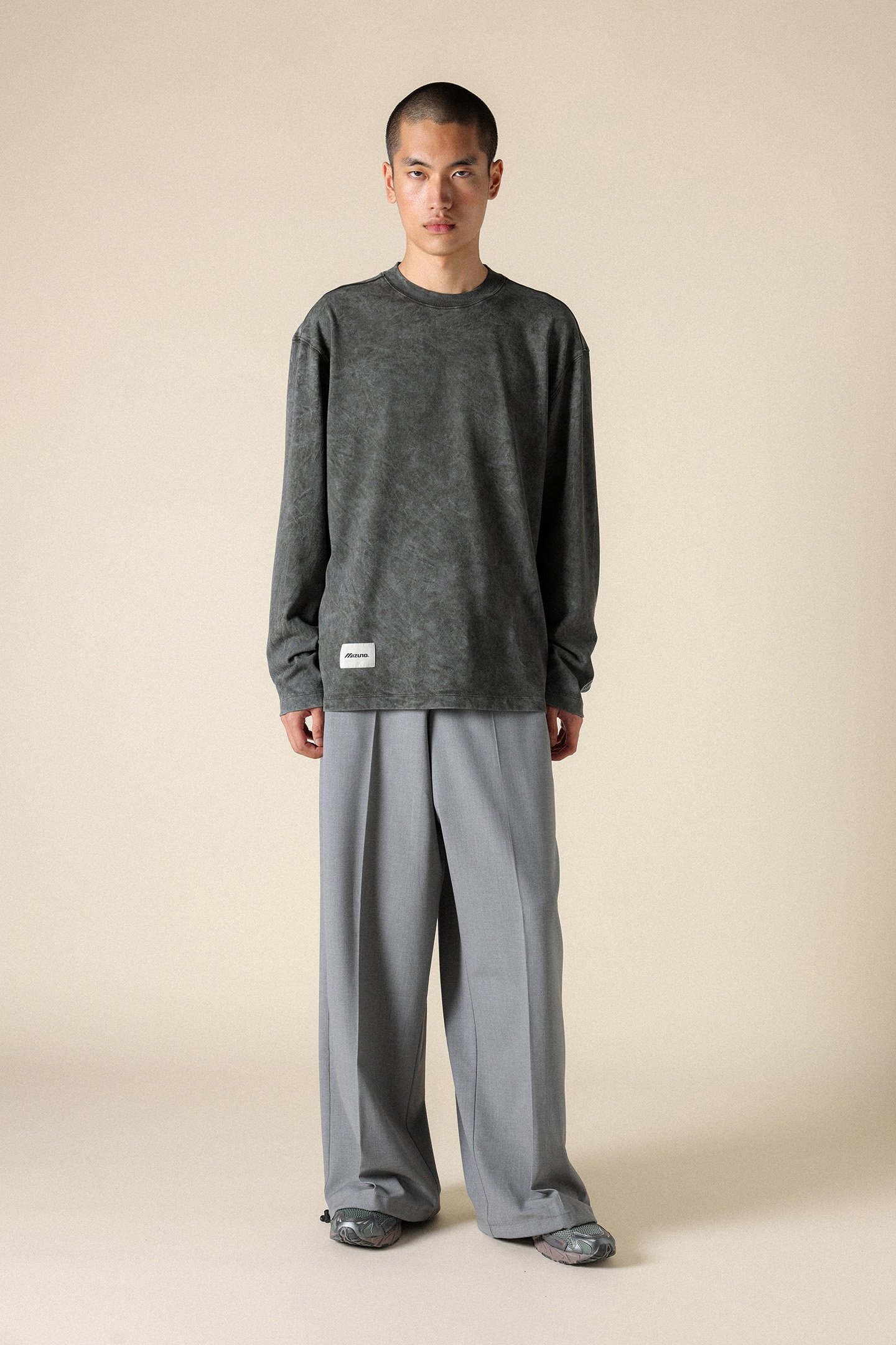 UNISEX SL FLORATECH LONG SLEEVE TEE PEATCHARCOAL 3