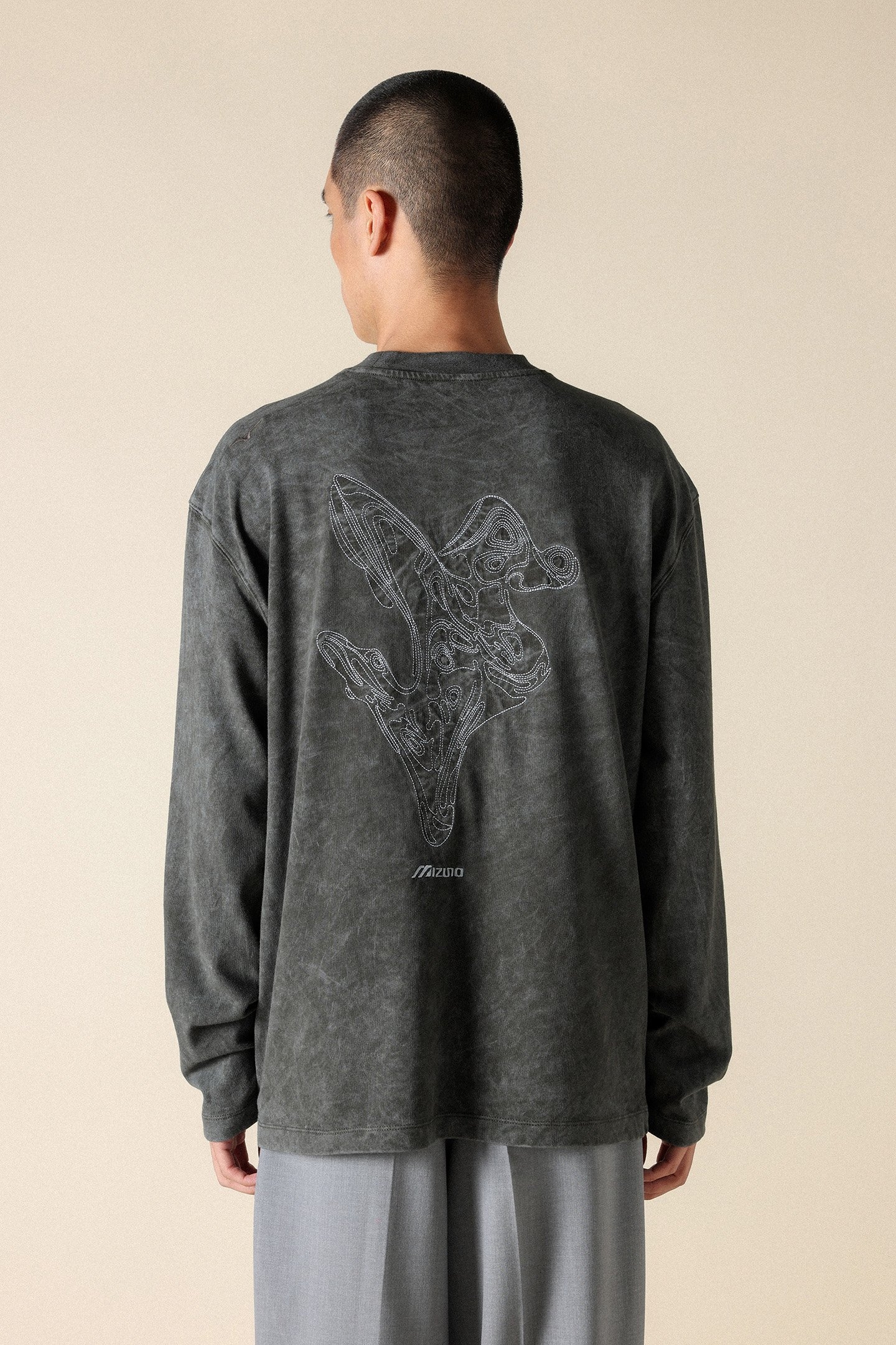 UNISEX SL FLORATECH LONG SLEEVE TEE PEATCHARCOAL 4