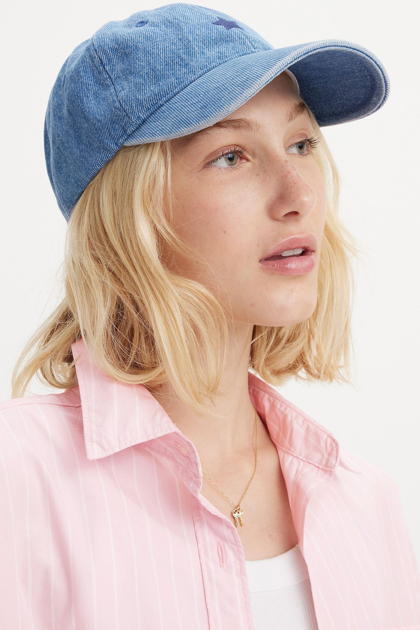 MINI GRAPHIC CAP INDIGO LIGHT WASH 9 2