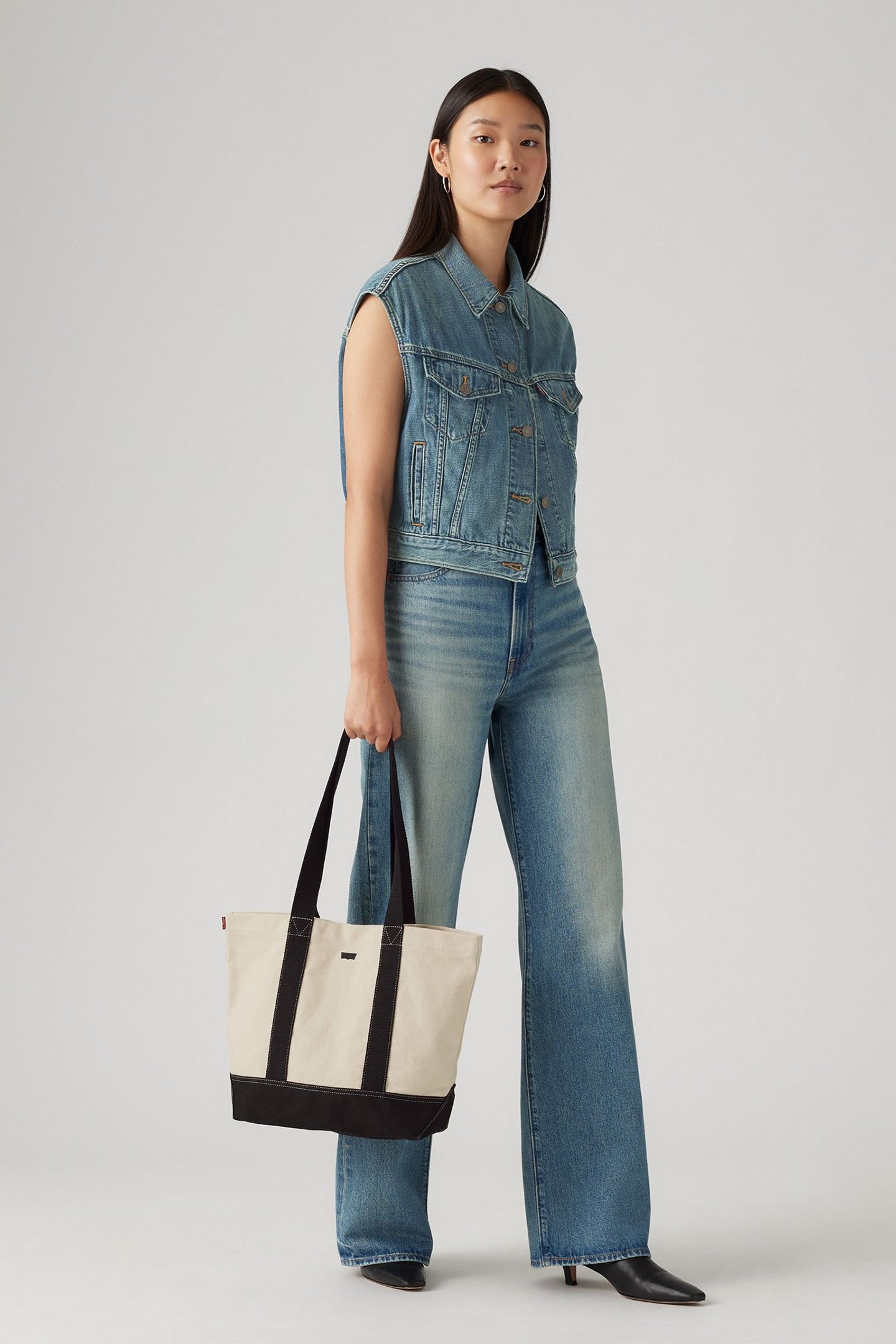 LEVI'S® EAST WEST TOTE BAG IN ECRU 2