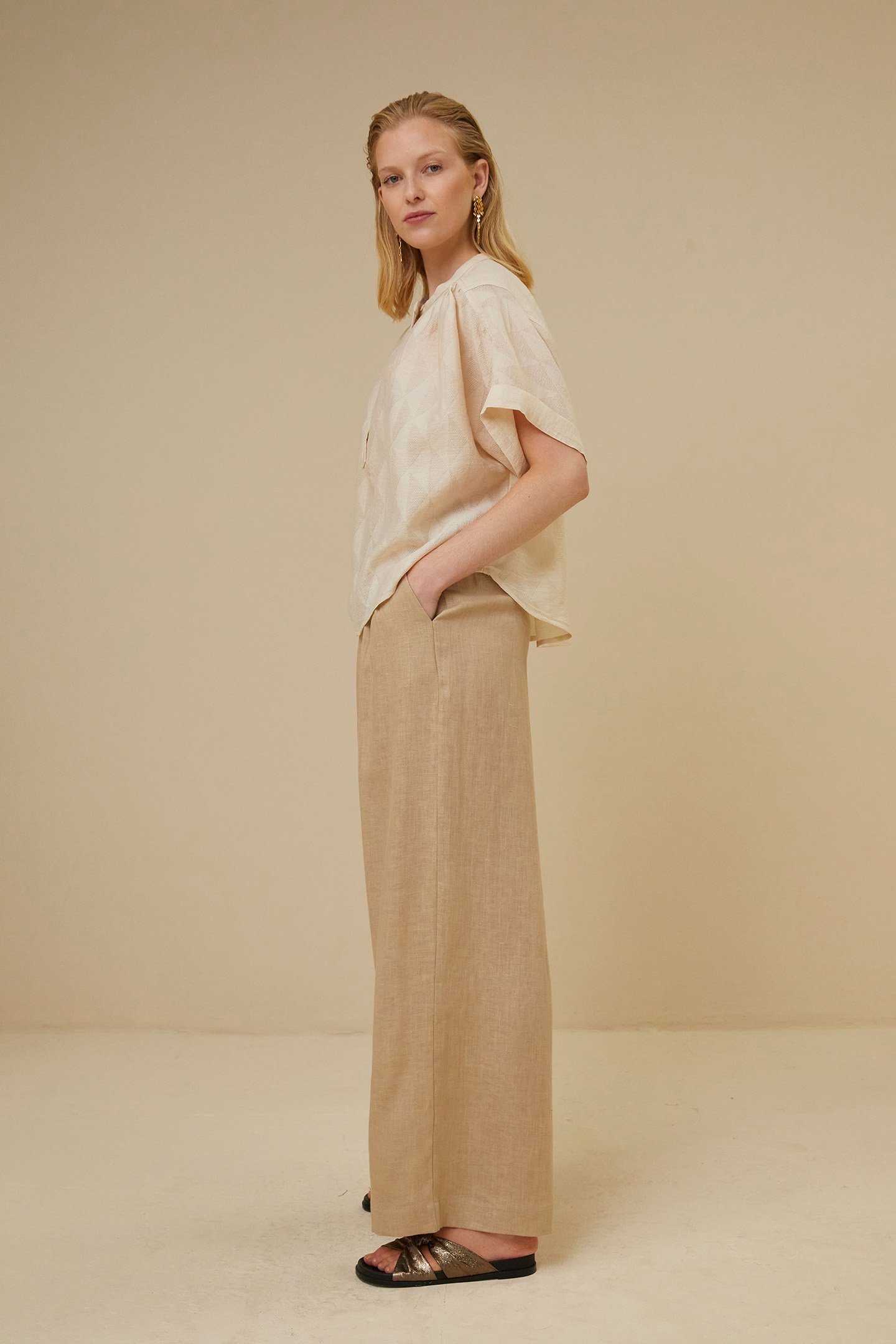 AXEL GEO BLOUSE CHALK 5