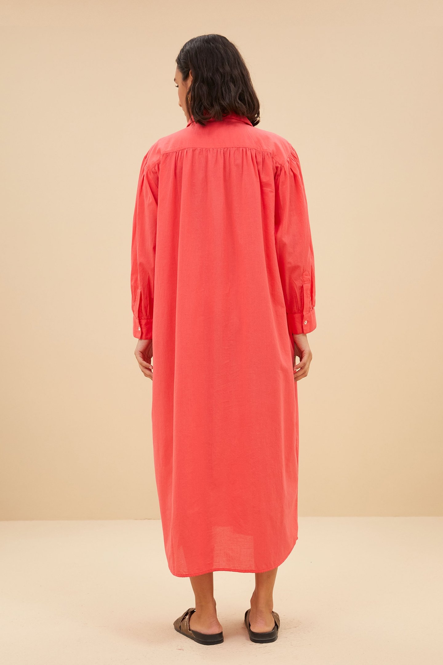 SHIRT DRESS POPPY RED 2