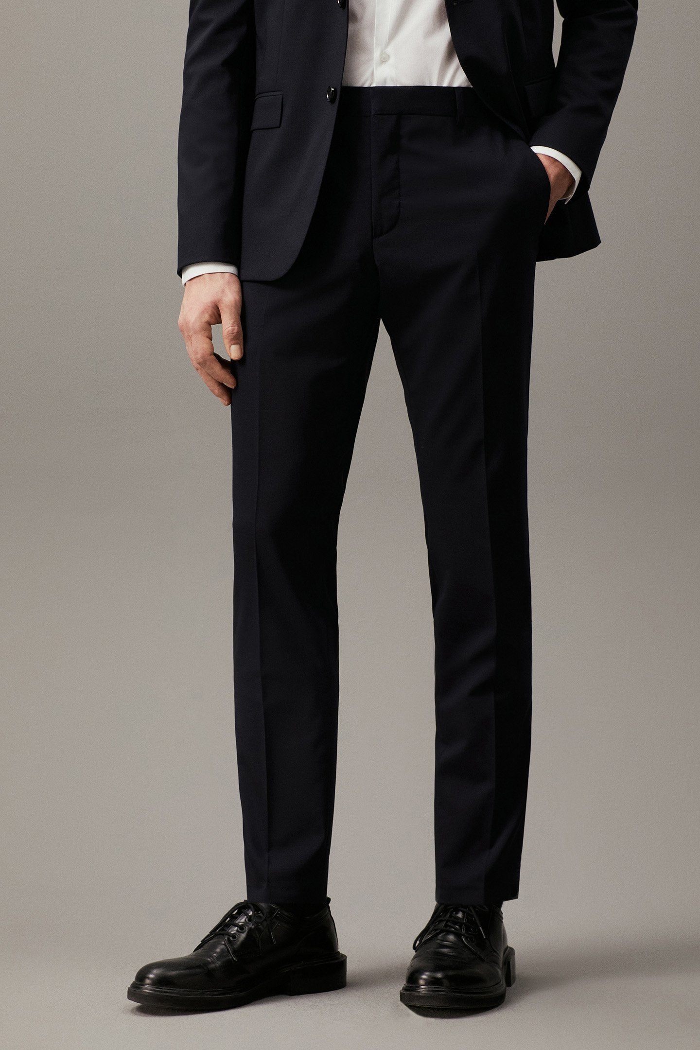 STRETCH WOOL SLIM SU MIDNIGHT NAVY 1