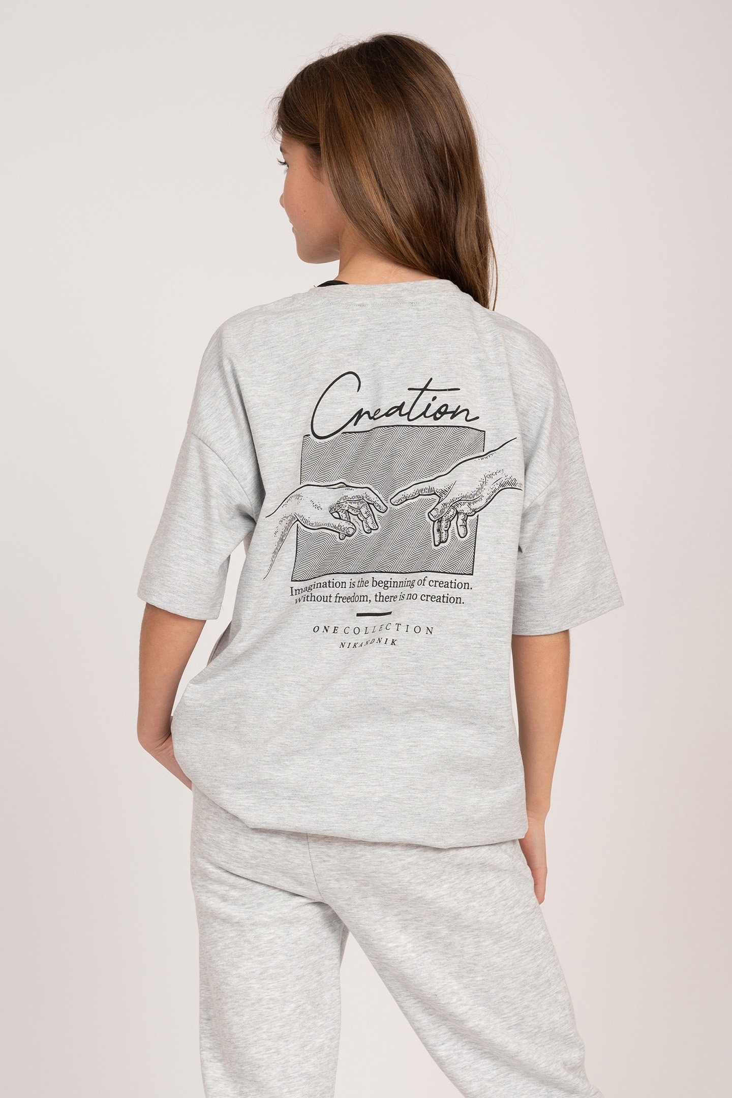 CREATION T-SHIRT GREY MELANGE 2