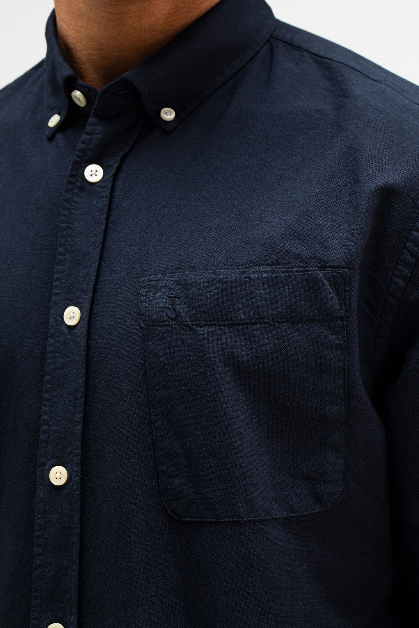 AIDAN COTTON OXFORT SHIRT ALASKA BLUE 5