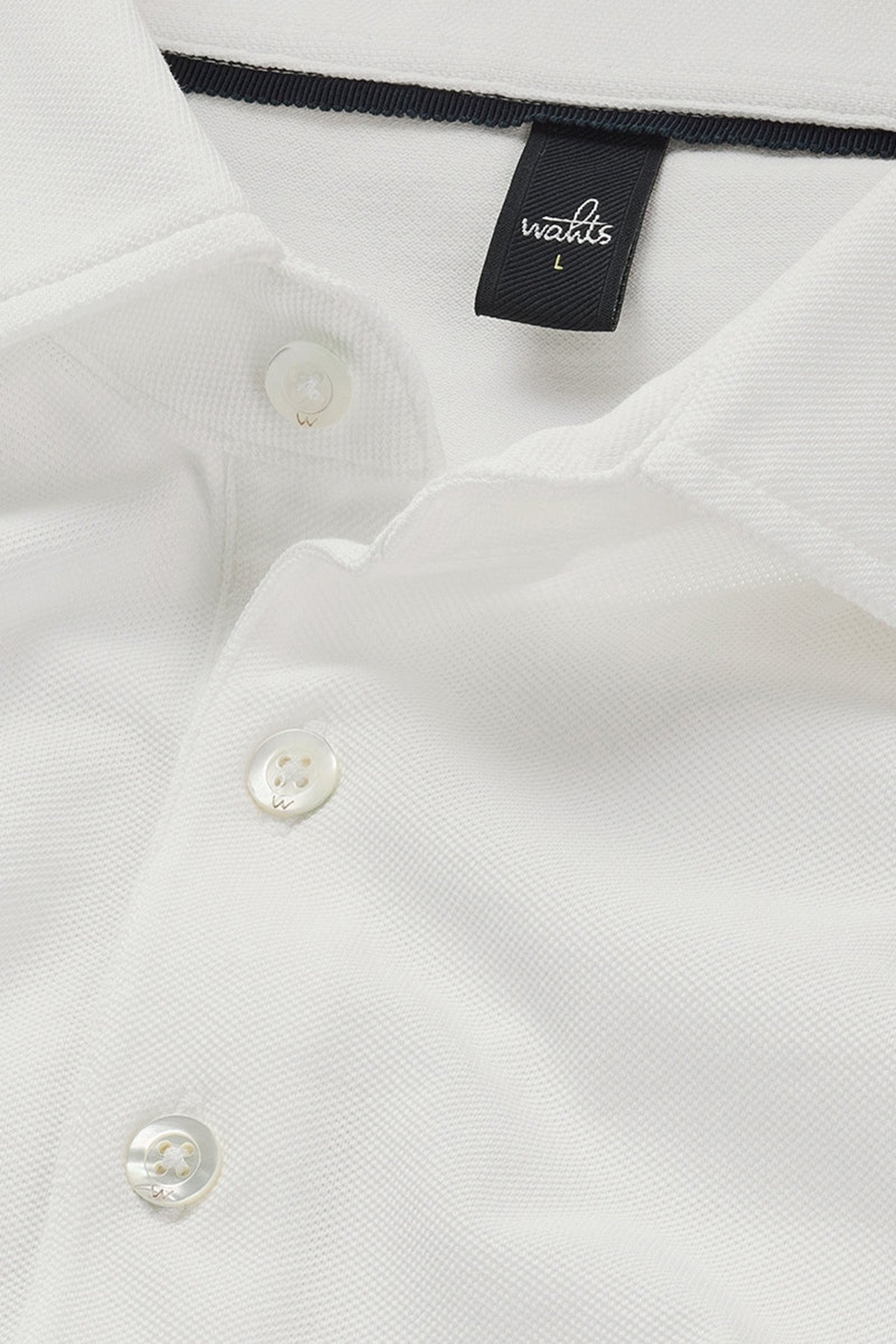 DAVIS | PIQUÉ POLO SHIRT PURE WHITE 3