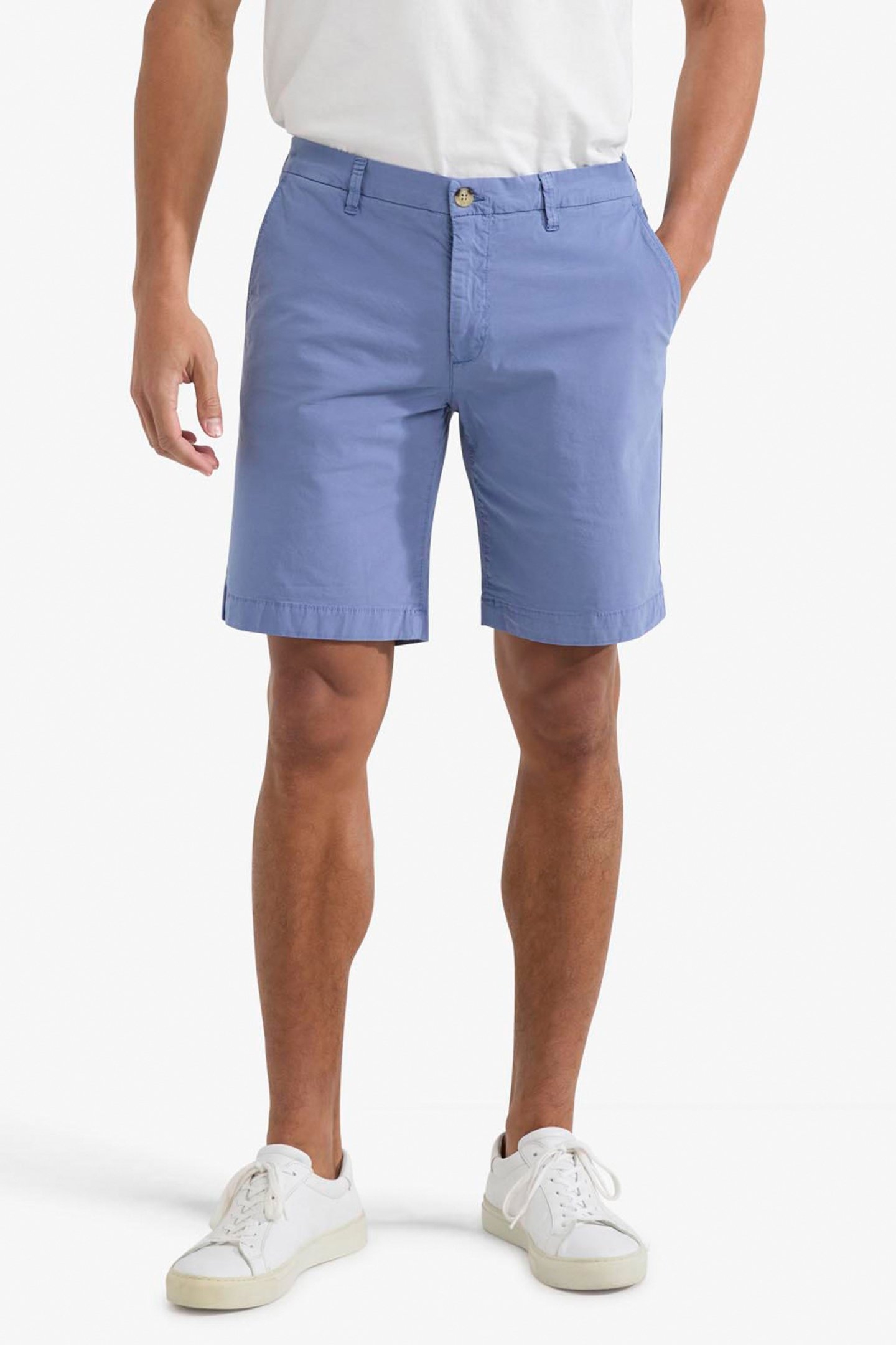 POPLIN SHORTS VINTAGE BLUE 1