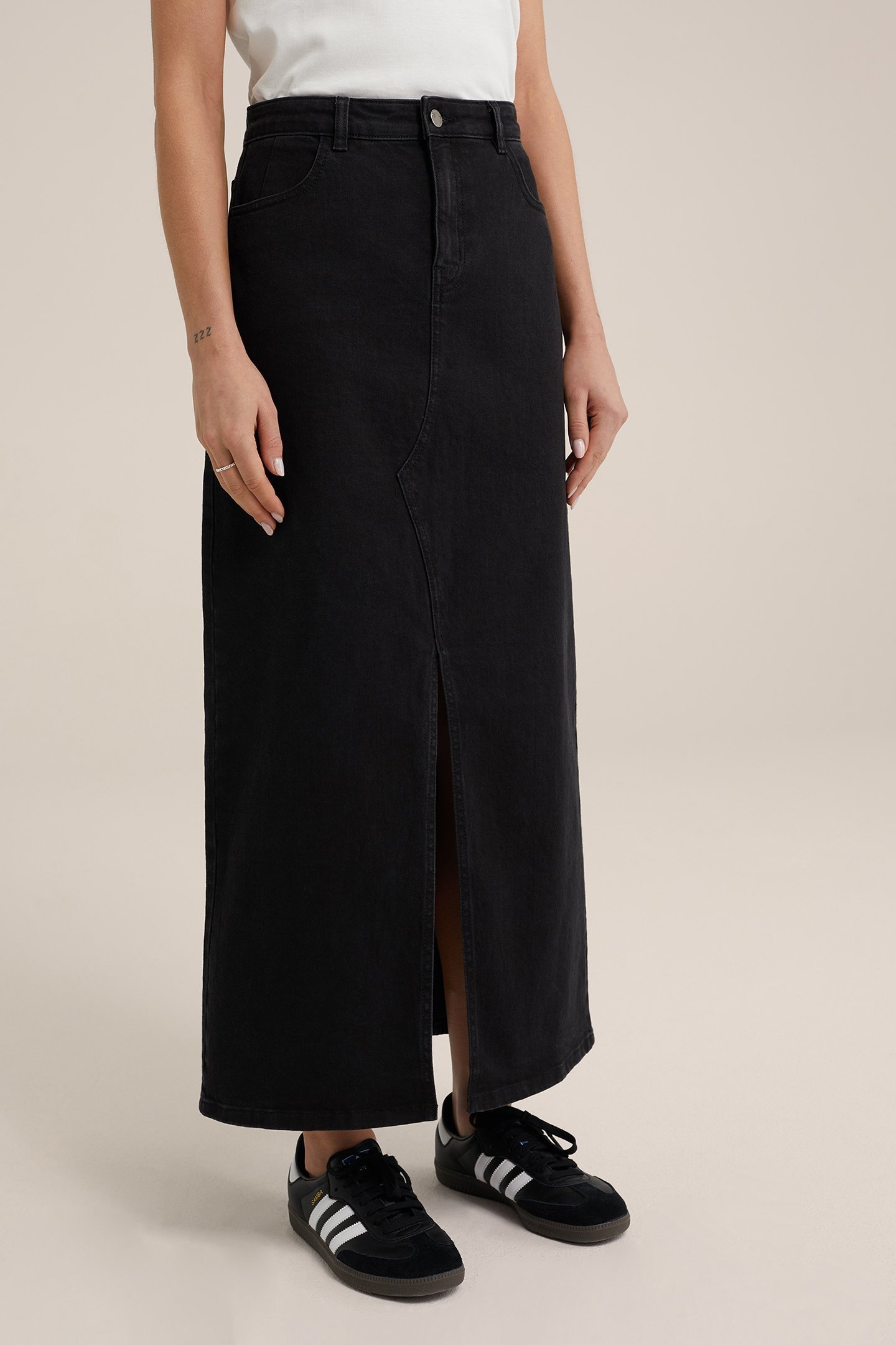 SKIRT MAXI LENGTH BLACK 1