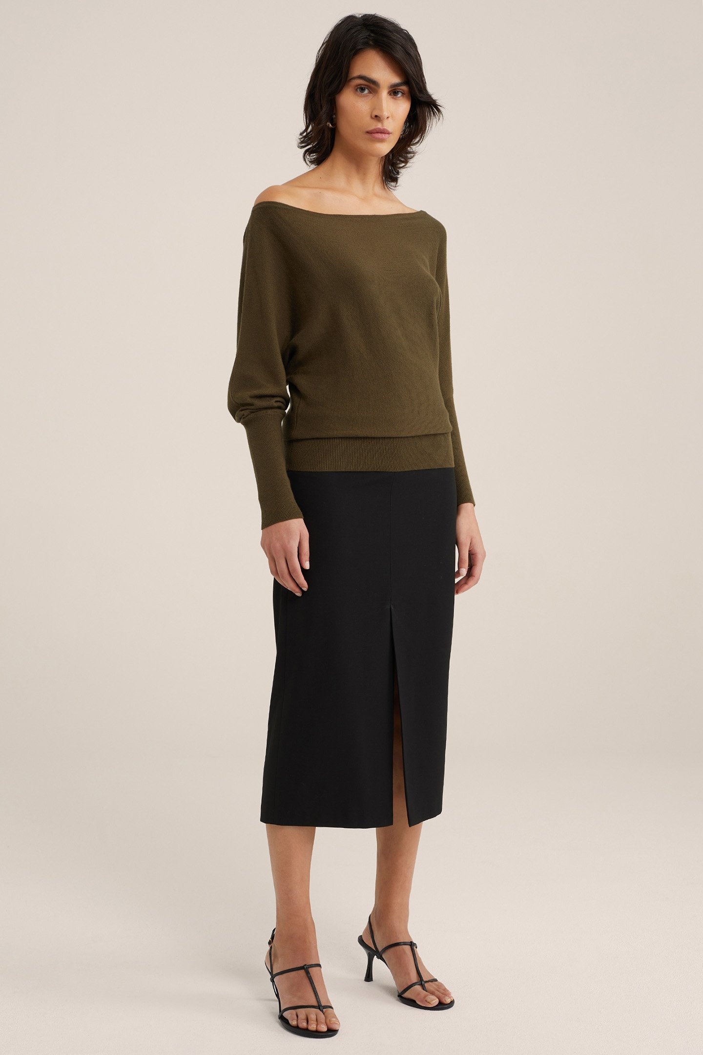 KNITTED PULLOVER ARMY GREEN 3