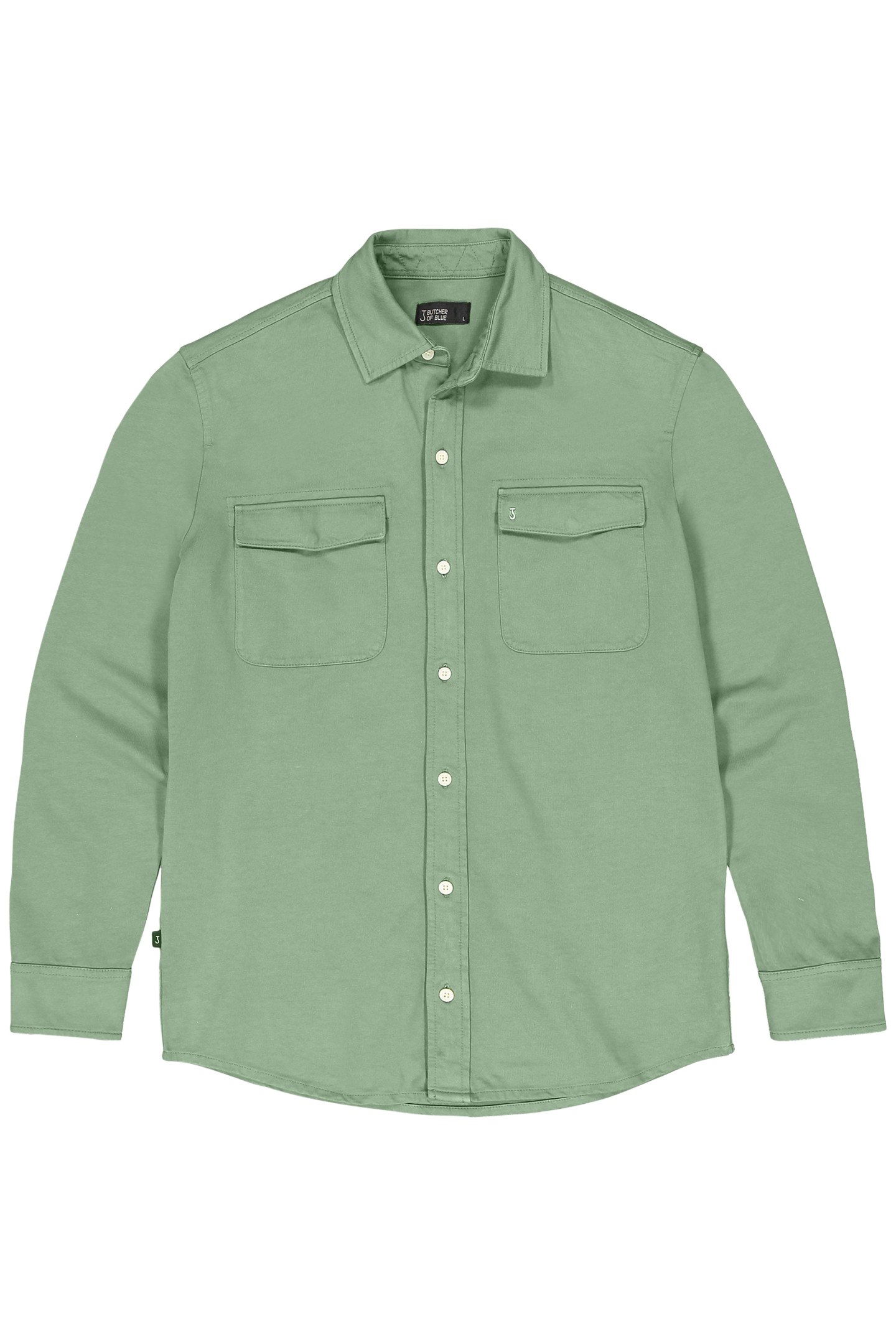 FINN POCKET JERSEY OVERSHIRT JADE GREEN 3