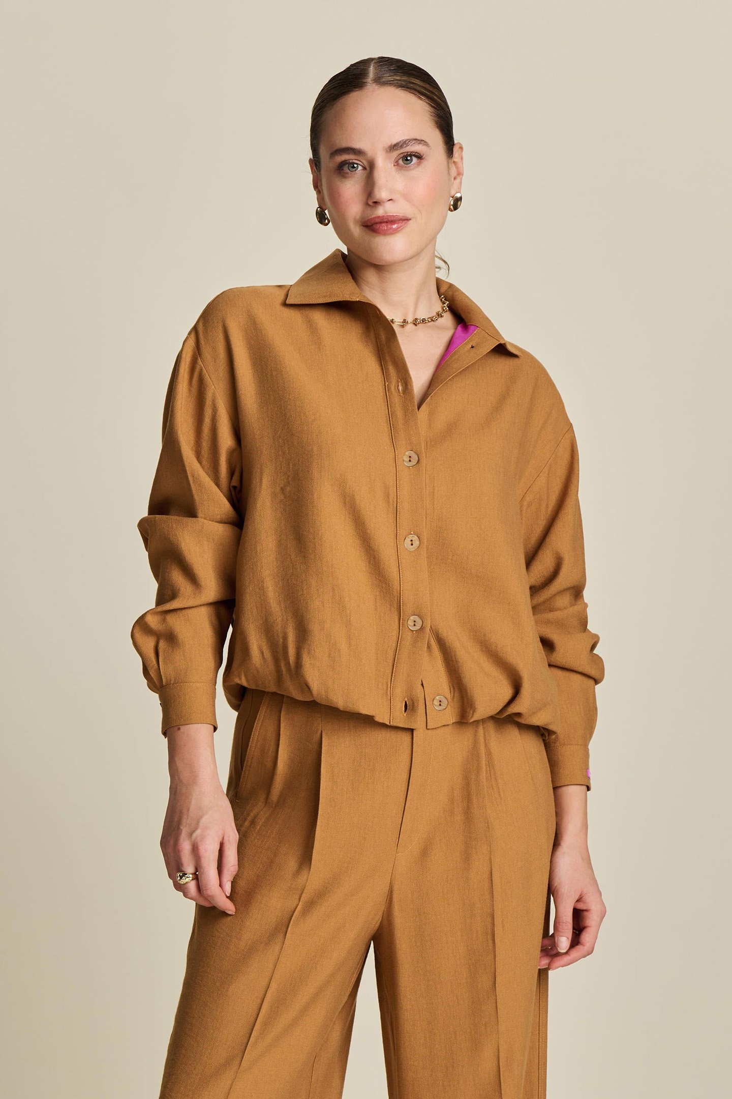 BLOUSE - SUGAR BROWN 1
