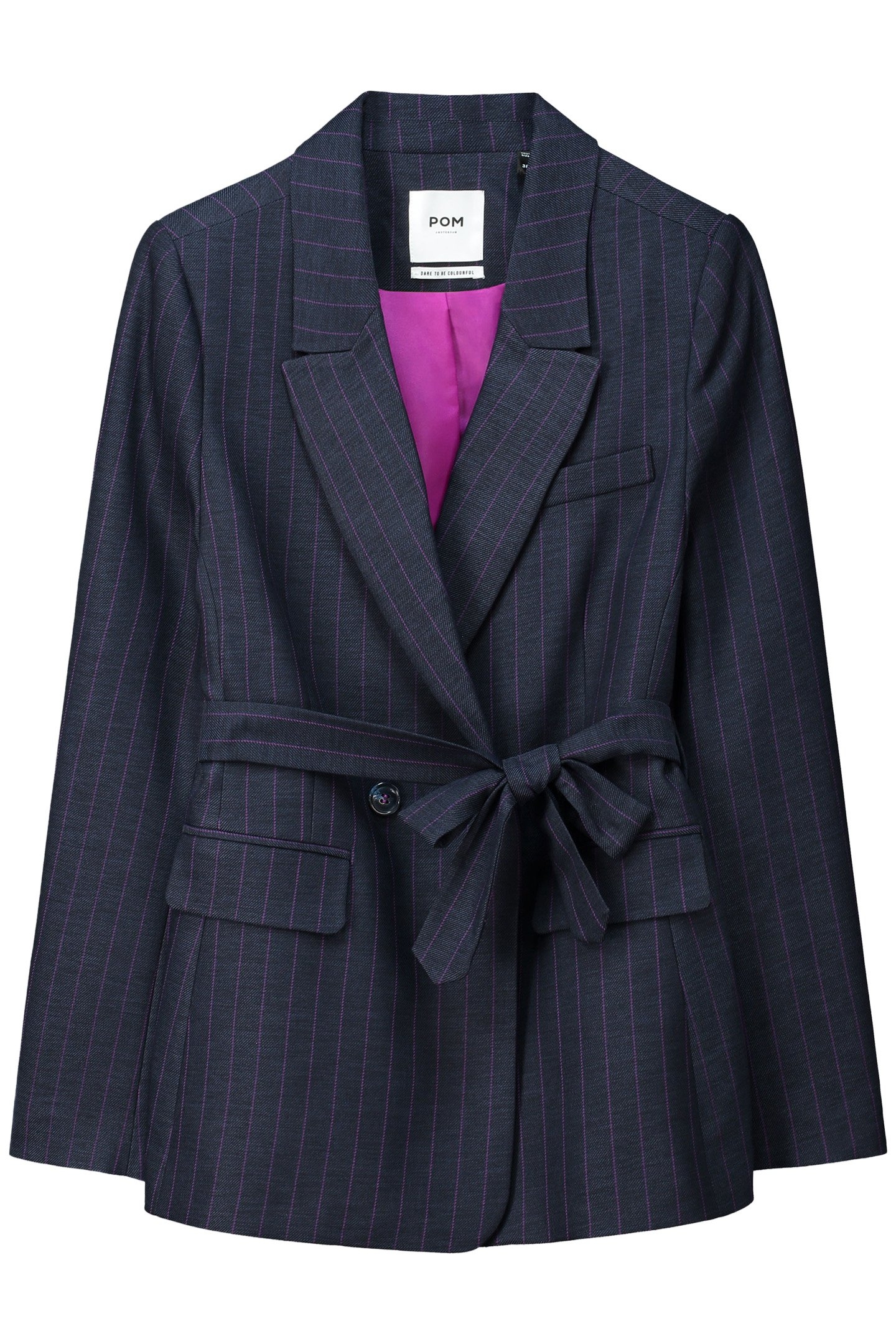 BLAZER - STRIPED MIDNIGHT BLUE 3
