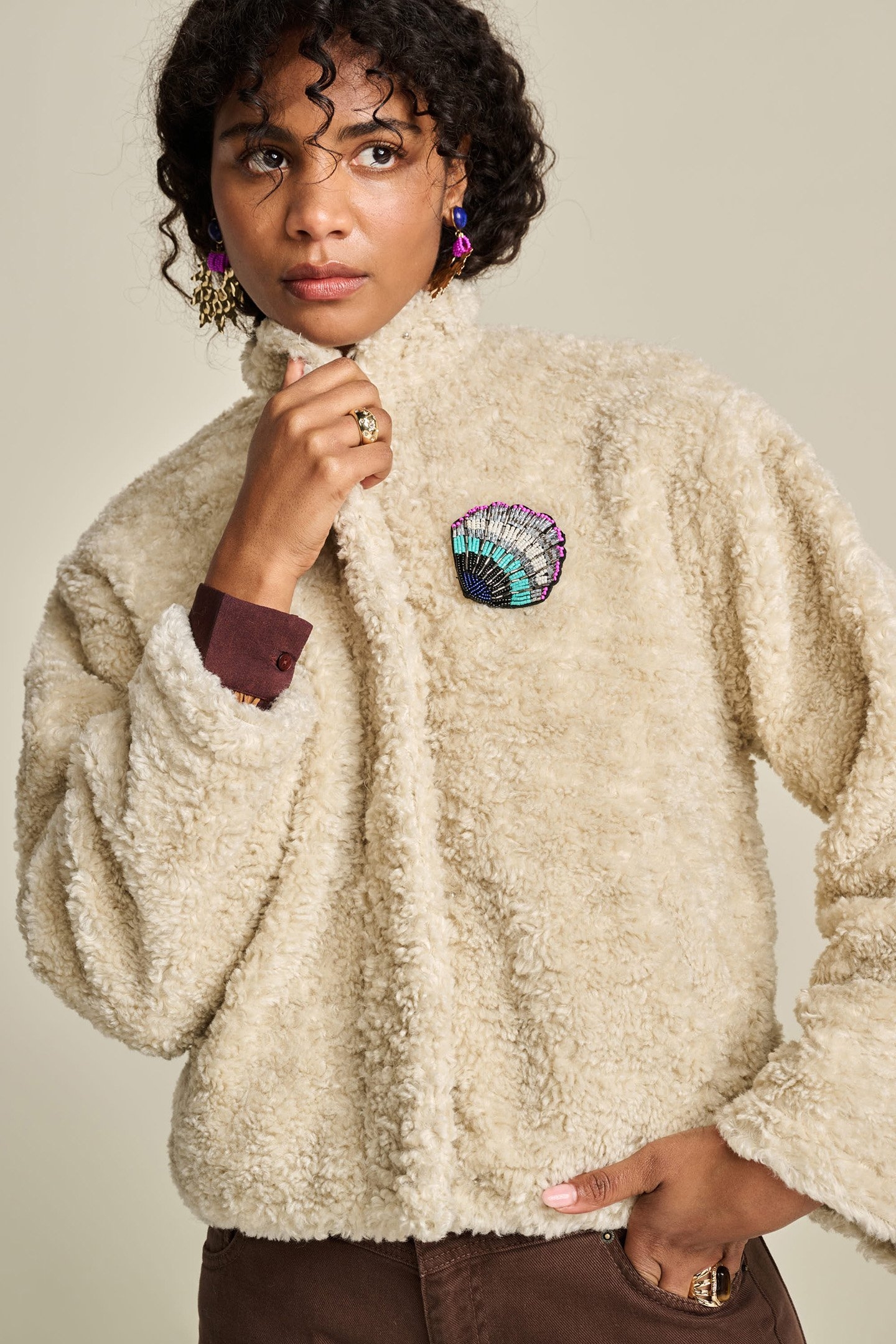 JACKET - TEDDY ECRU 5