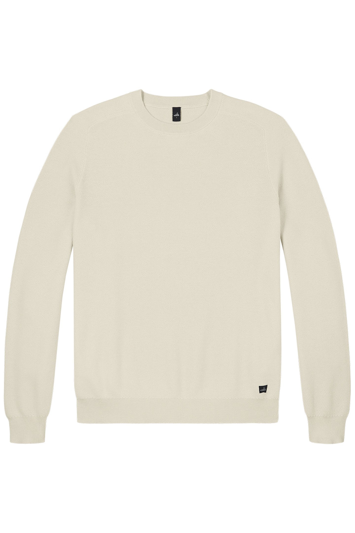 KNIGHT | COTTON HONEYCOMB PULLOVER OFF WHITE 2
