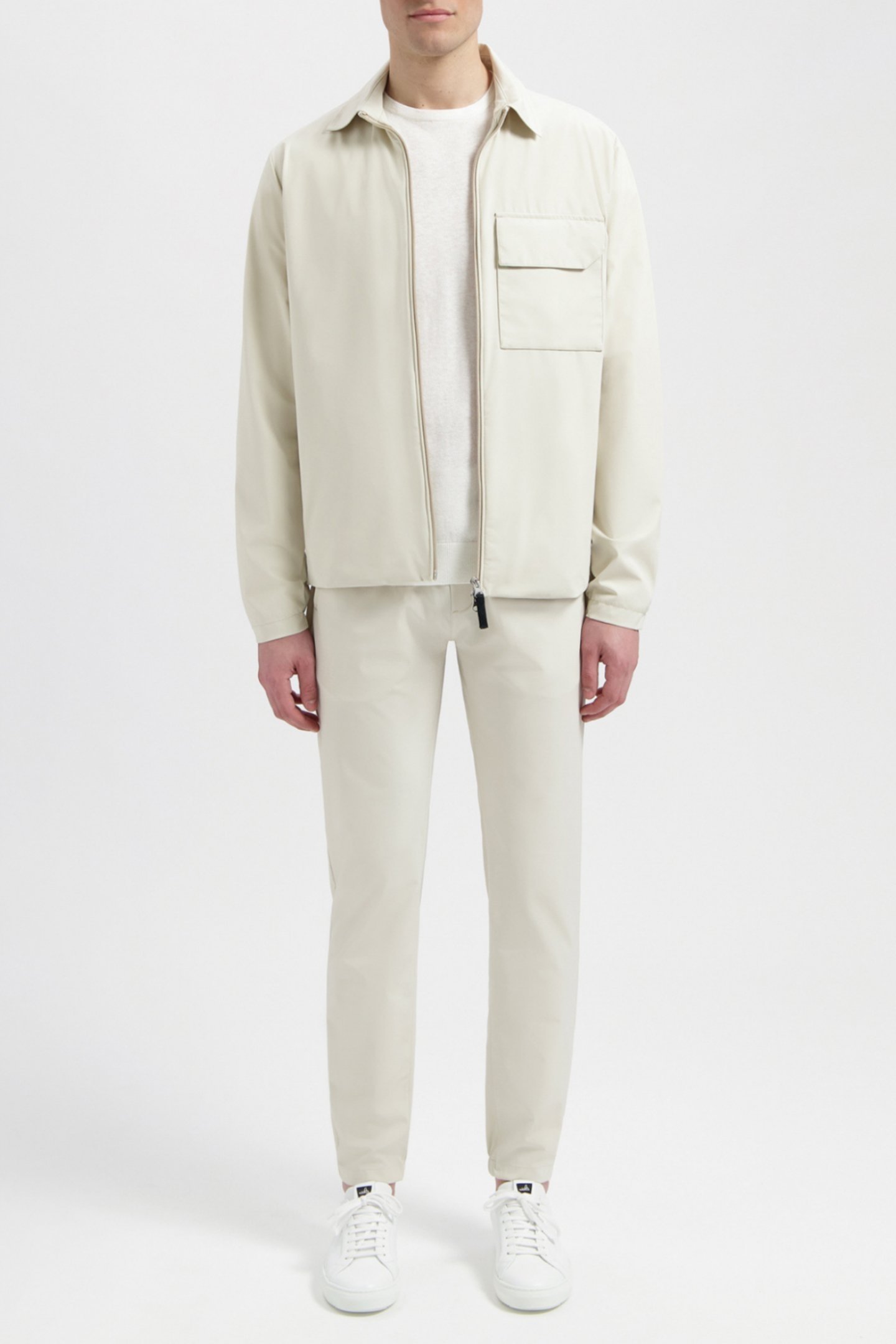 MARSH | TECH STRETCH SHIRT JACKET WHITE SAND 1