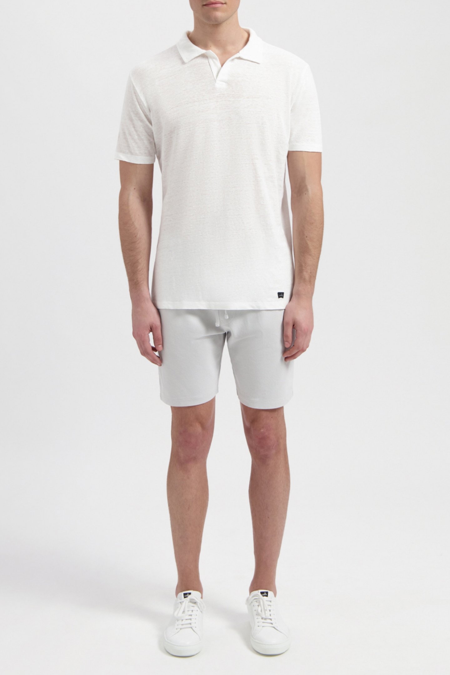 NELSON | LINEN POLO SHIRT PURE WHITE 1
