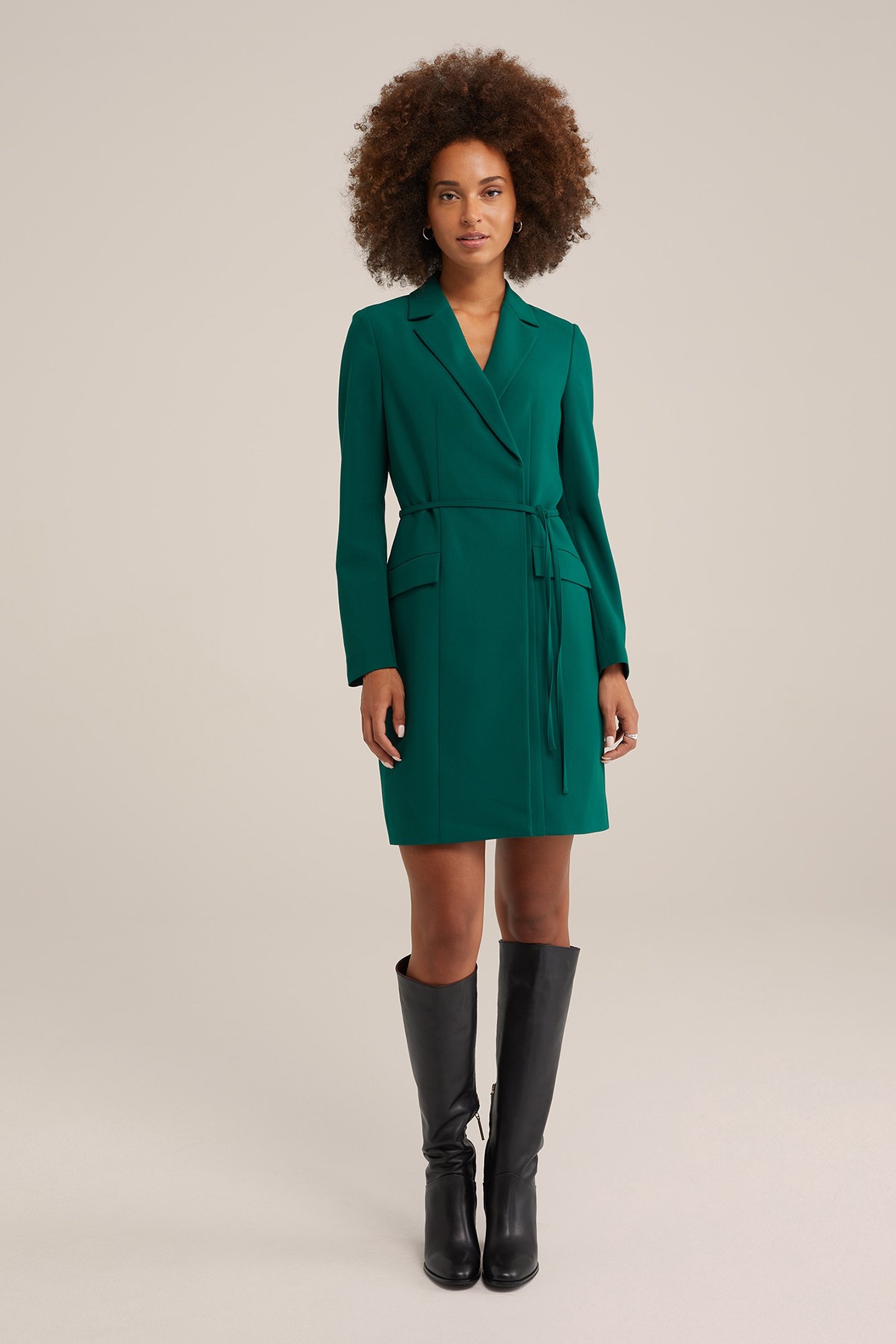 DRESS SHORT DARK GREEN 2