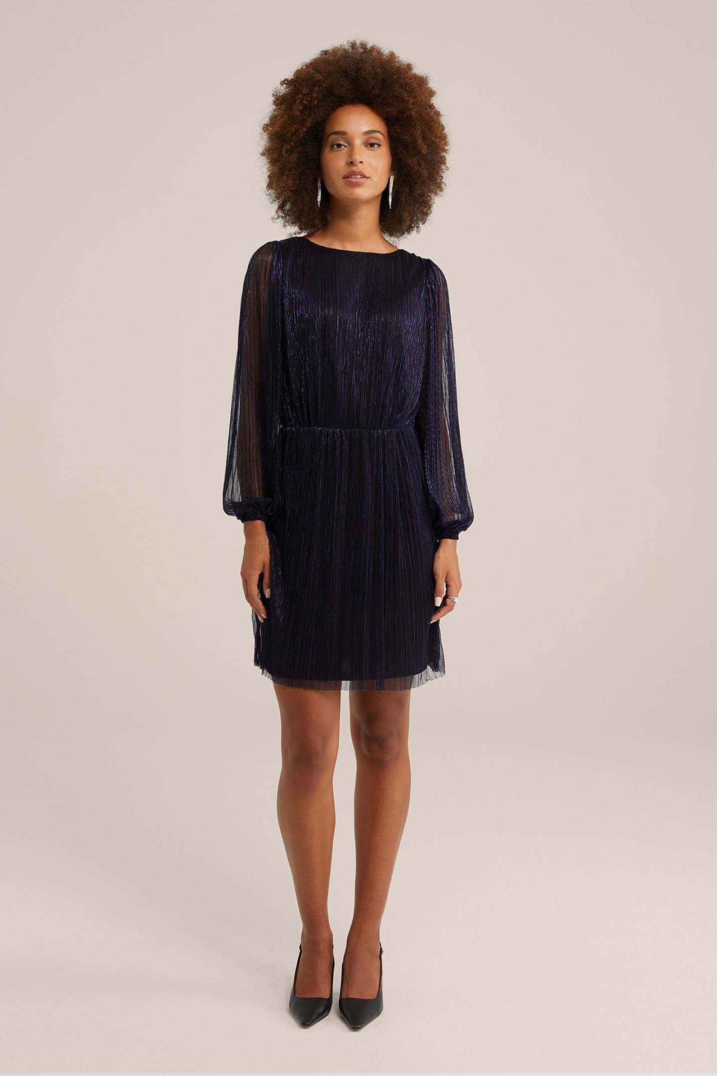 DRESS MID LENGTH DARK BLUE 2