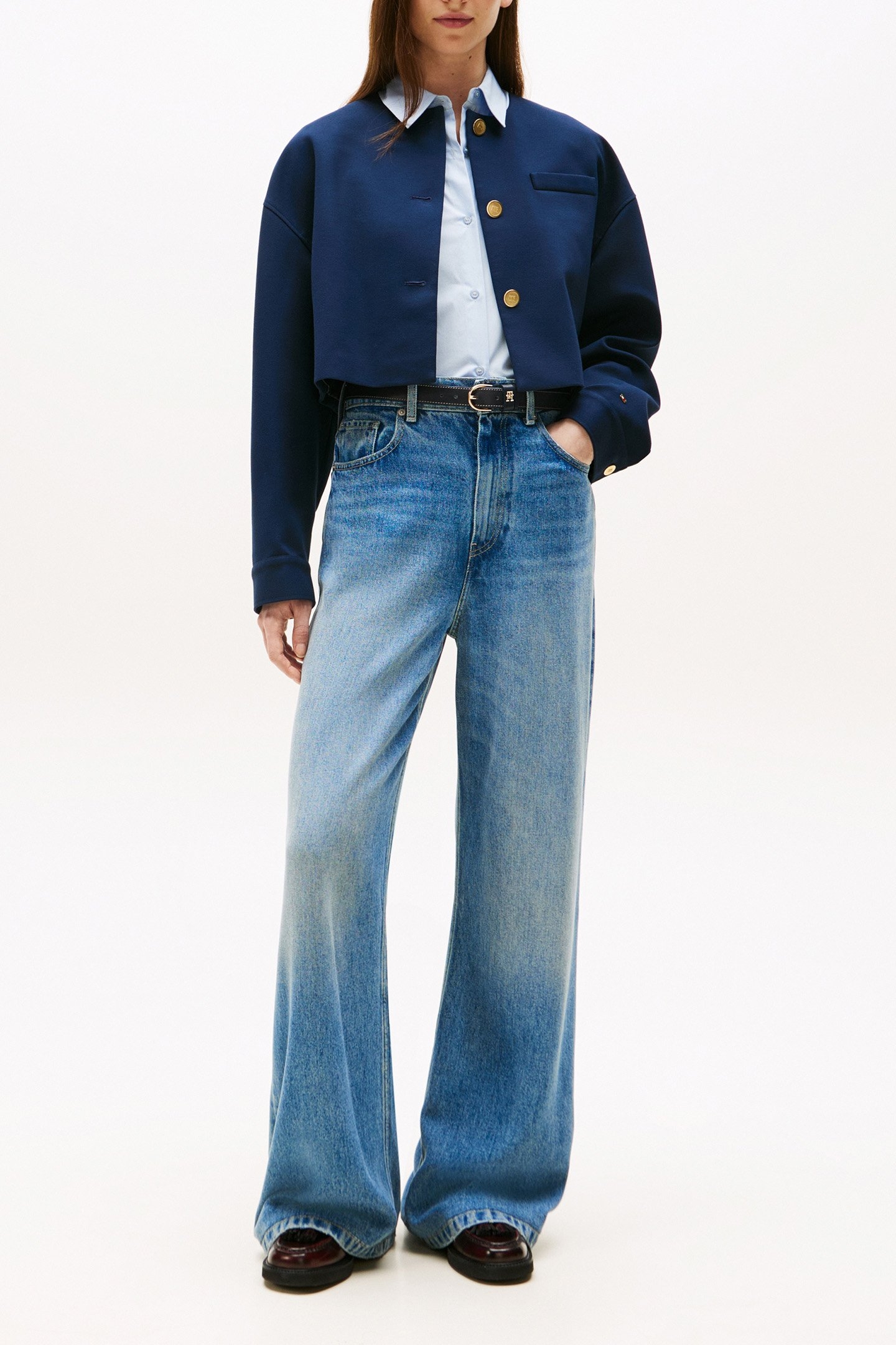 PUNTO CROP LADY JACK SLIM FIT BLAZER DARK NIGHT NAVY 2