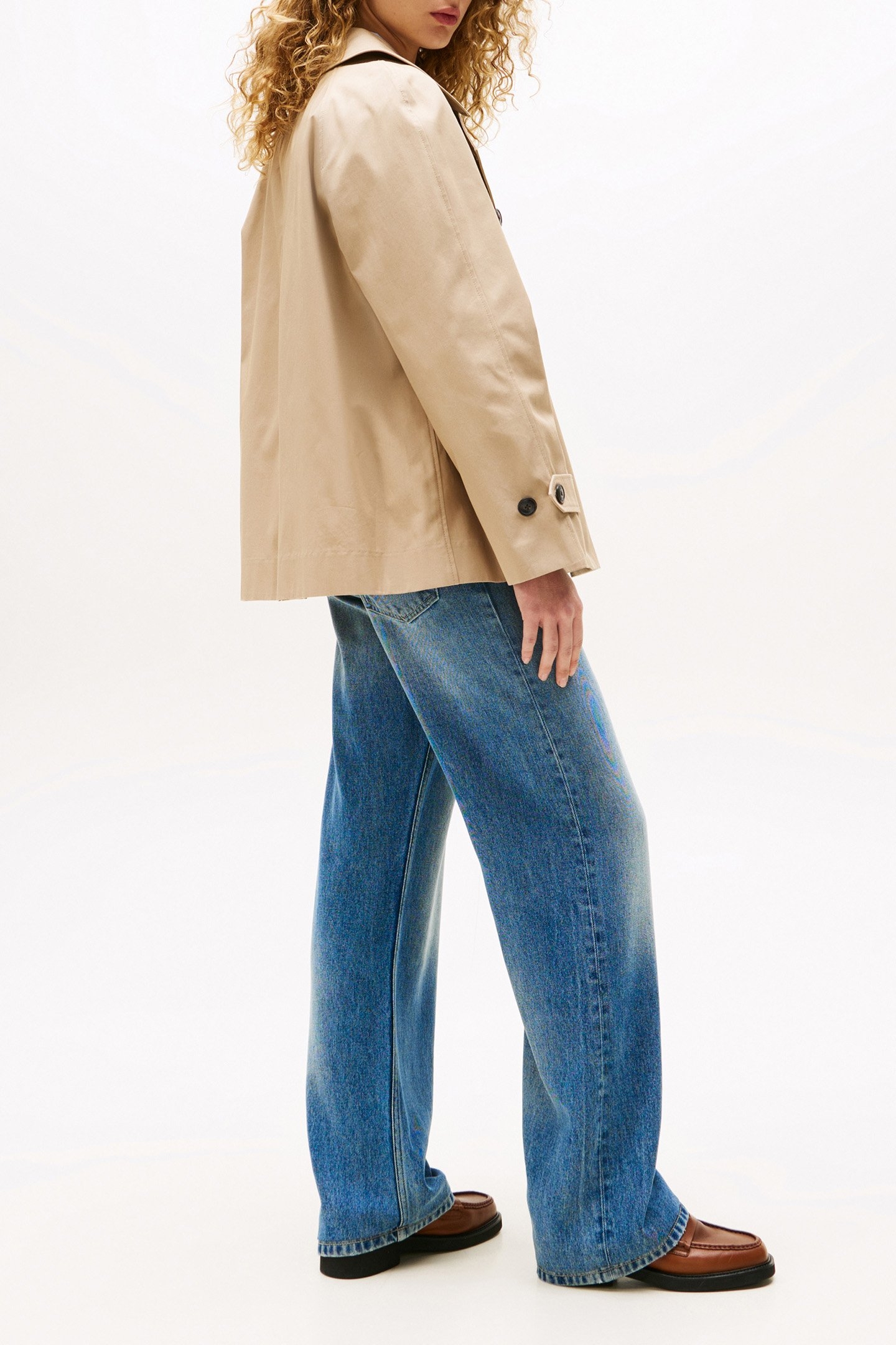 WOMEN'S STANDARD FIT TRENCH COAT BEIGE 3