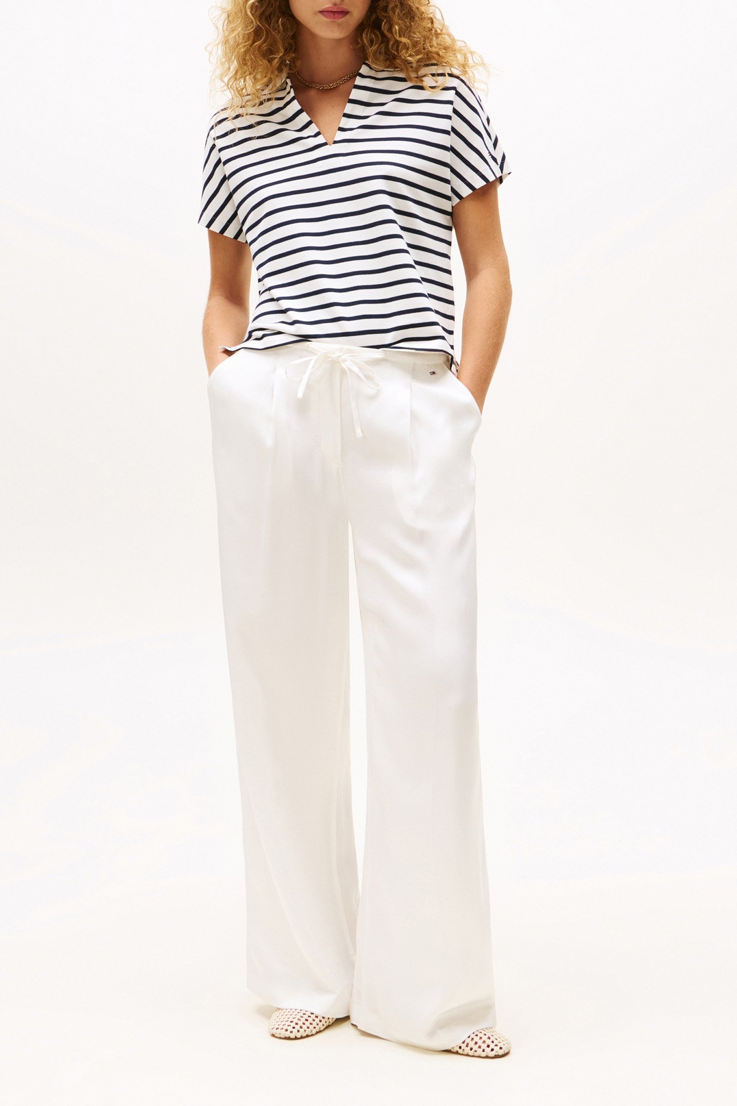 LYOCELL TIPPING POLO DAMES FIT NAVY 2