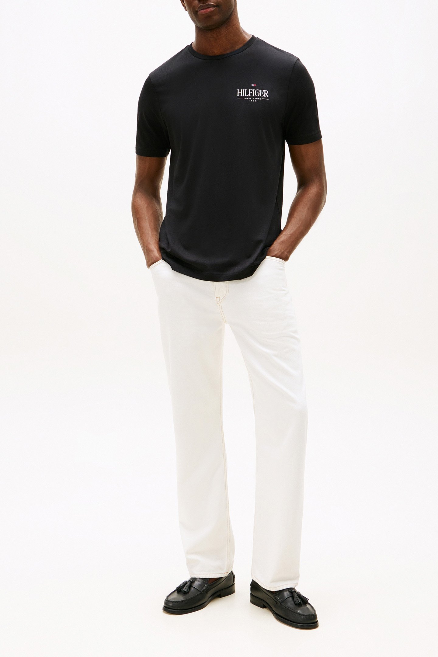 HILFIGER STACK REGULAR FIT SHORT SLEEVE TEE BLACK 2