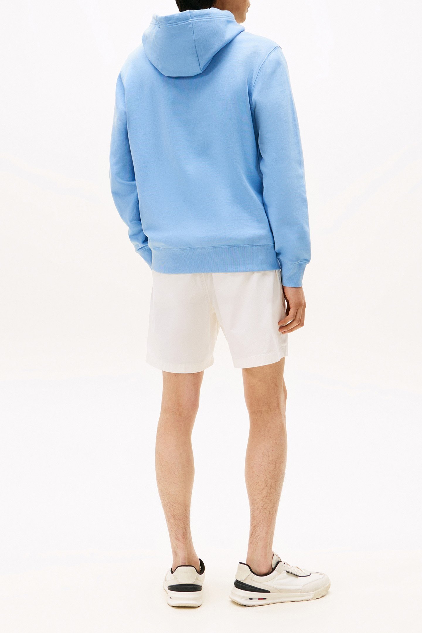 OUTLINE FLAG SCRIPT MEDIUM FIT HOODIE CLOUDY BLUE 3