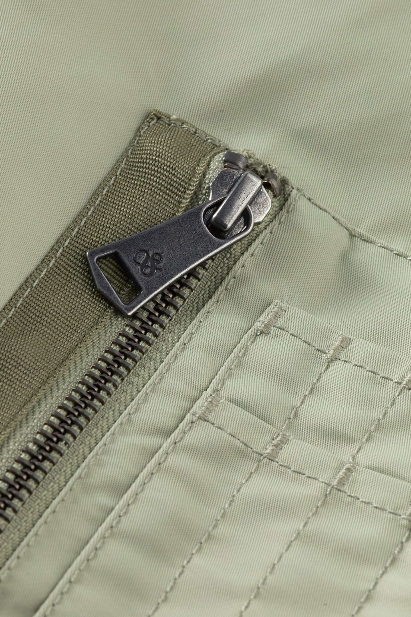 TECHNICAL NYLON BOMBER SAGE 3