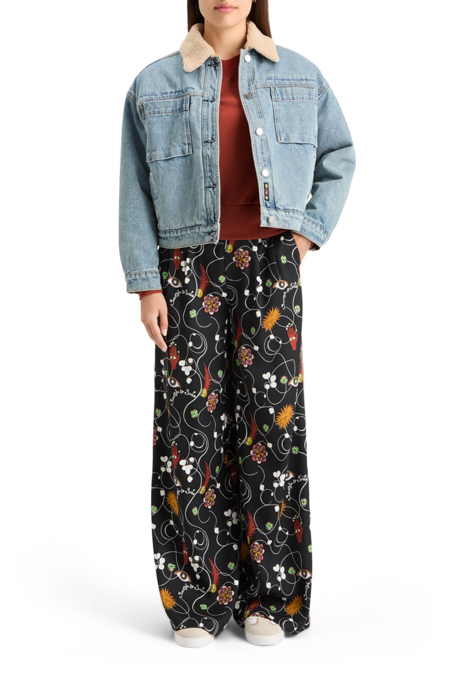 ELENI WIDE LEG PYJAMA PANT FREE MIND 5