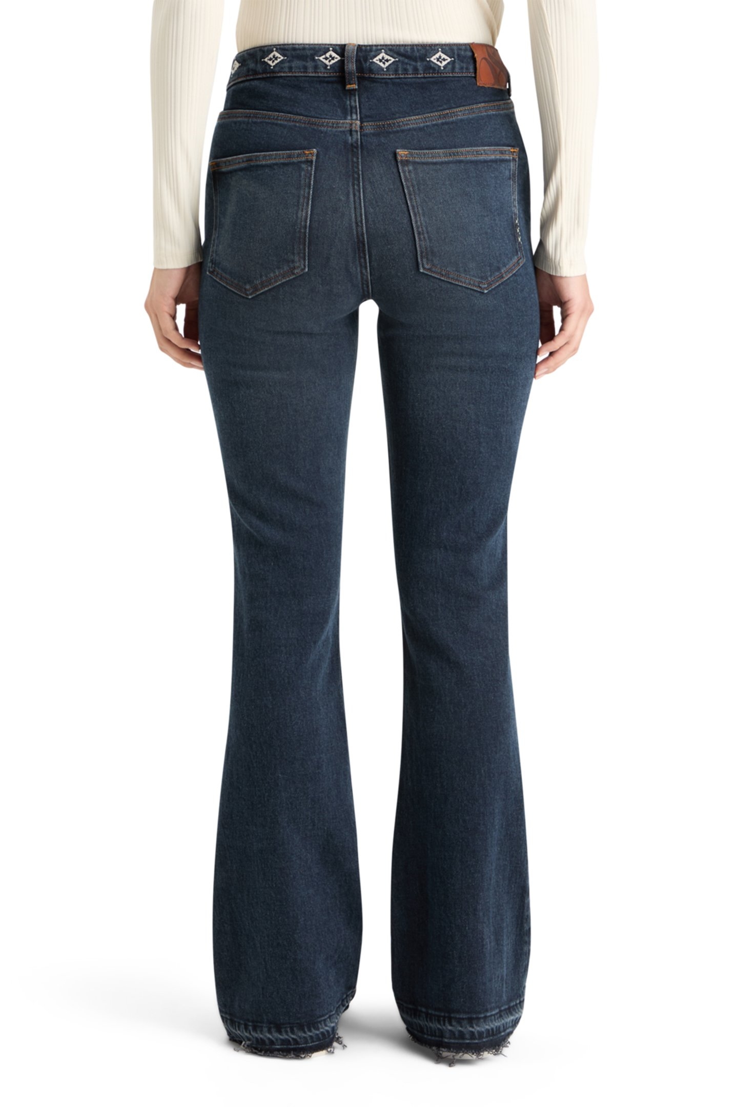 THE CHARM FLARED JEANS WITH EMBROIDERY DETAILS — ROAD TRIP 2