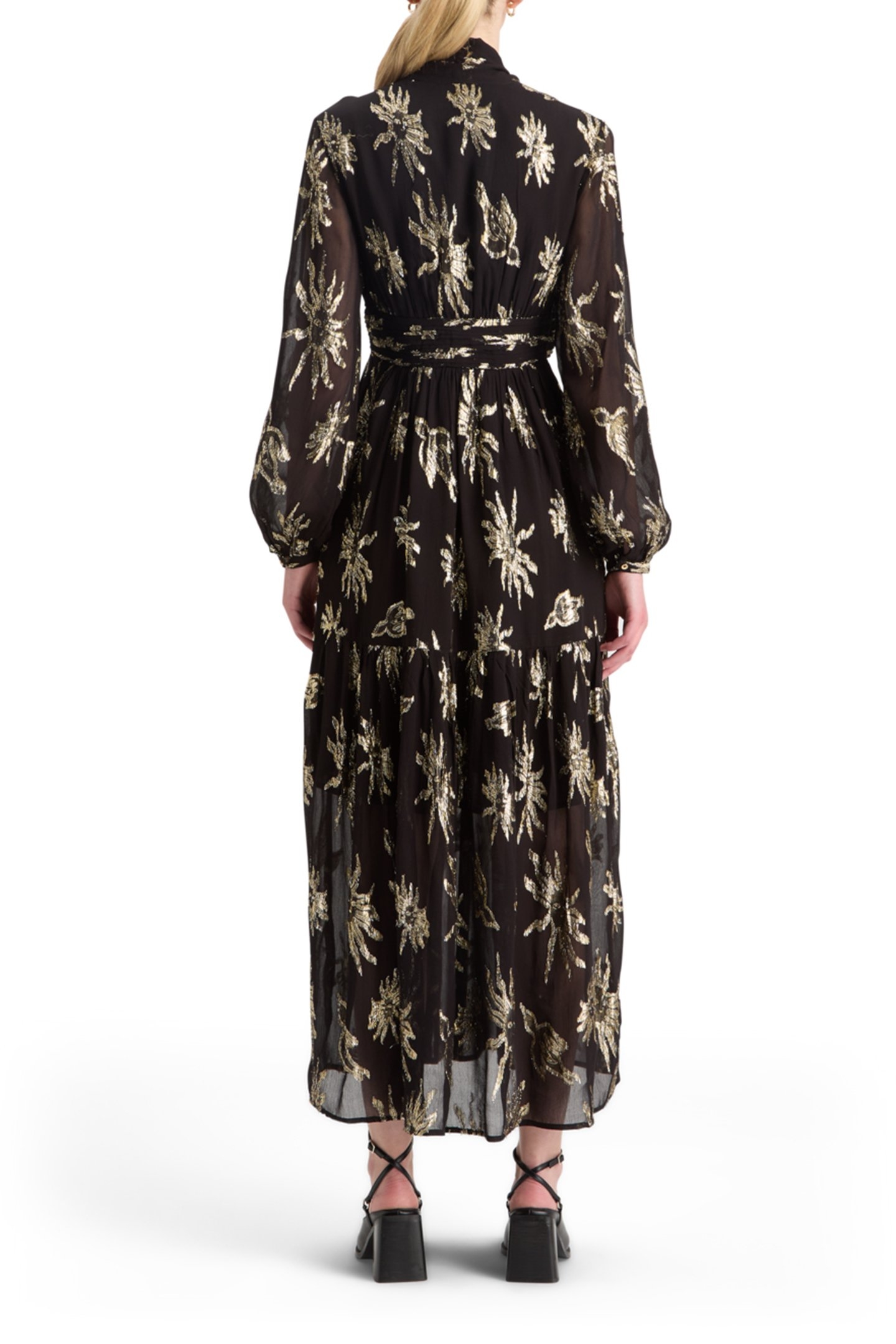 LUREX FIL COUPE MAXI DRESS MYSTIC SKY LUREX 2