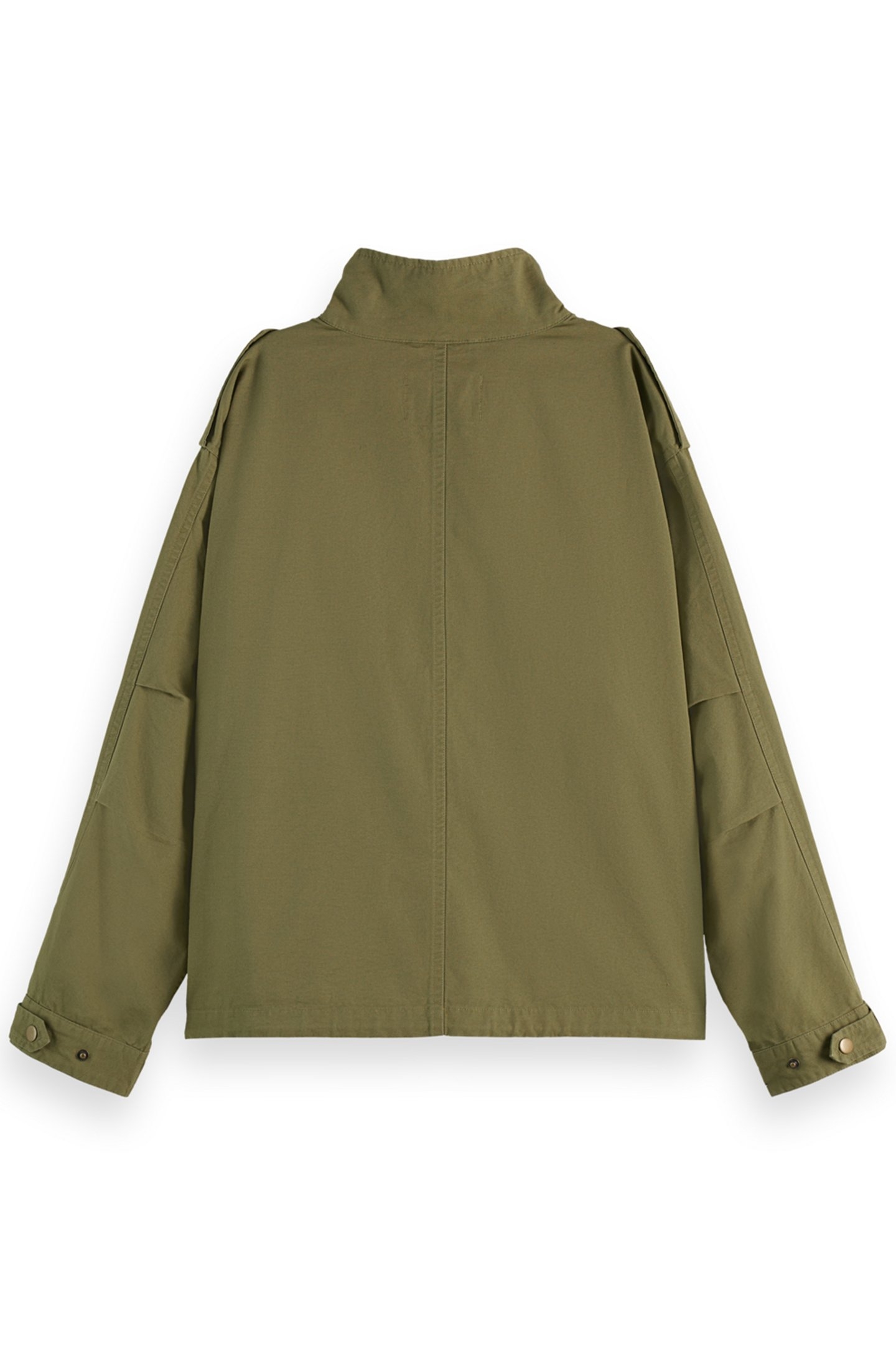 COTTON UTILITY JACKET WASHED MILITARY 2