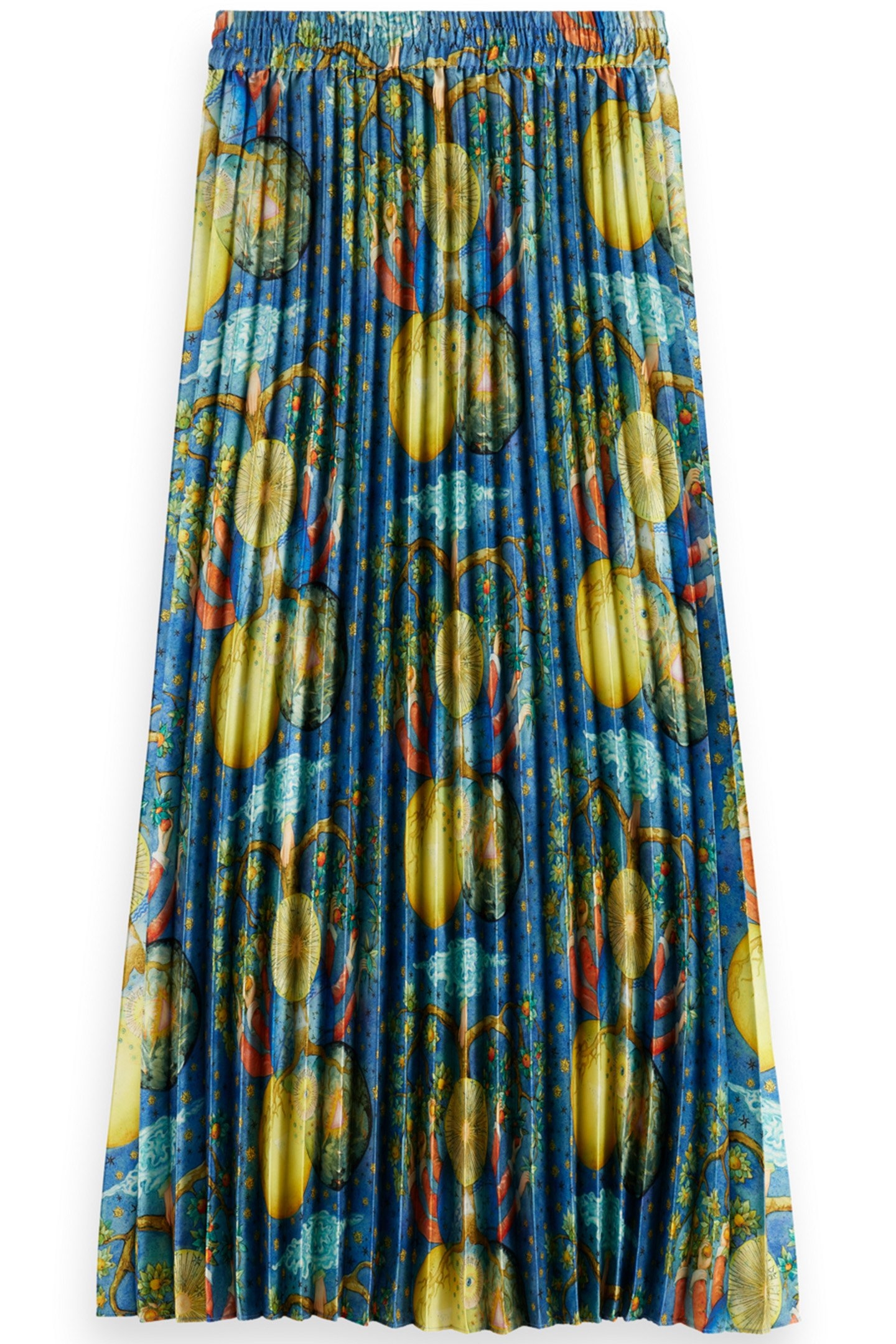 PLEATED PRINTED SKIRT EMBASSY TREE AOP 4