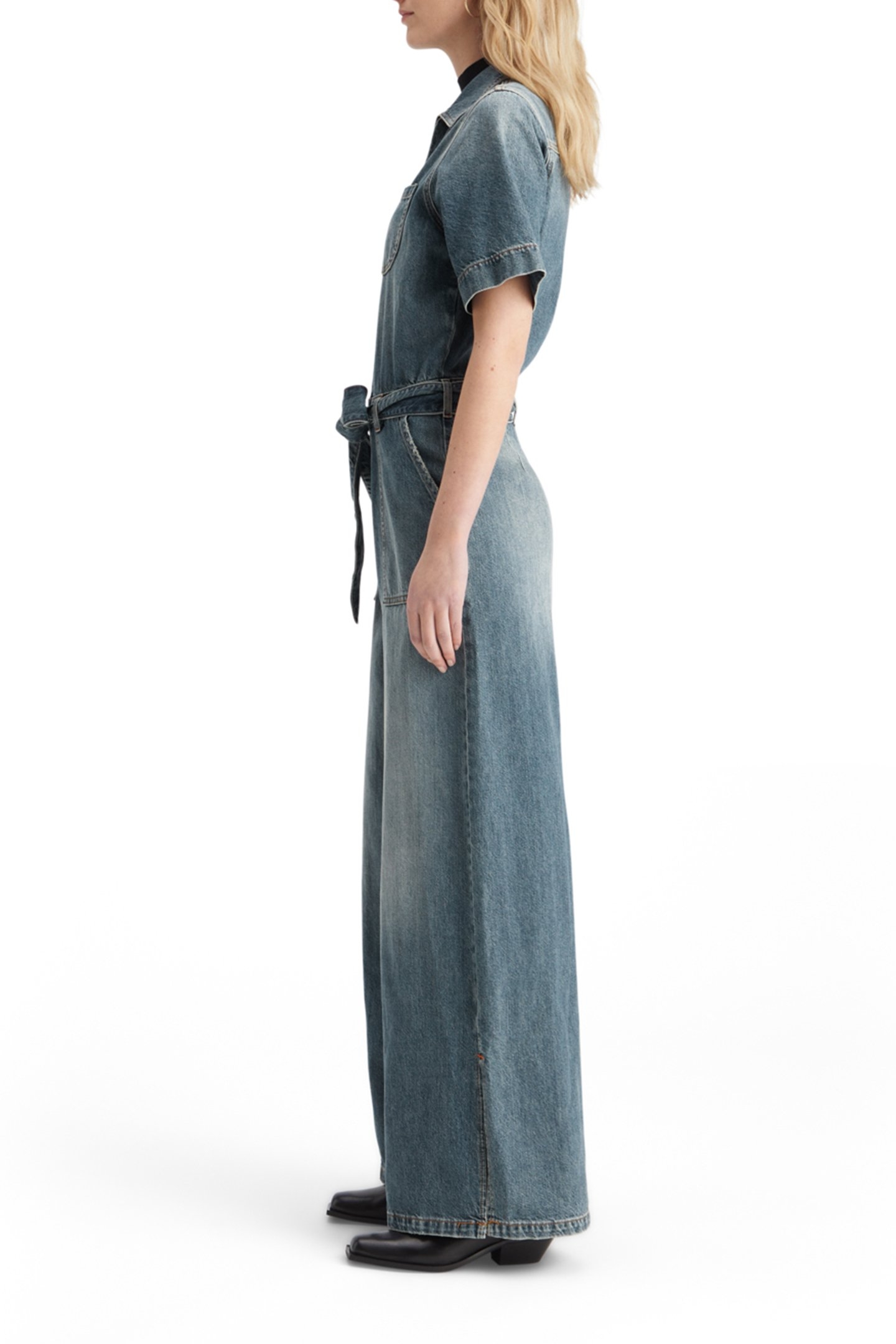 WASHED DENIM WORKWEAR JUMPSUIT FRISCO NIGHTS 5