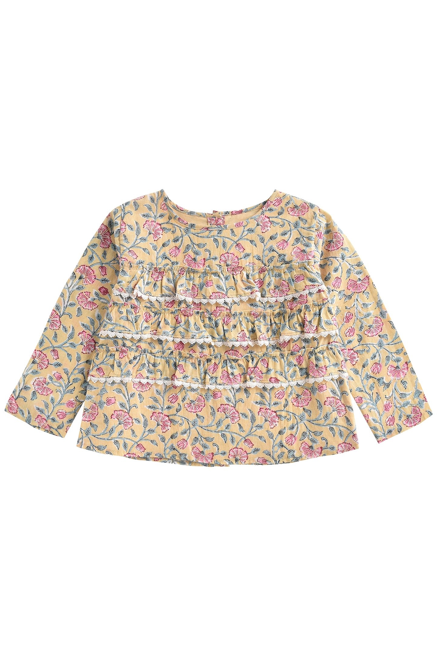 BLOUSE CAMPECHE LEMON FLOWERS 1