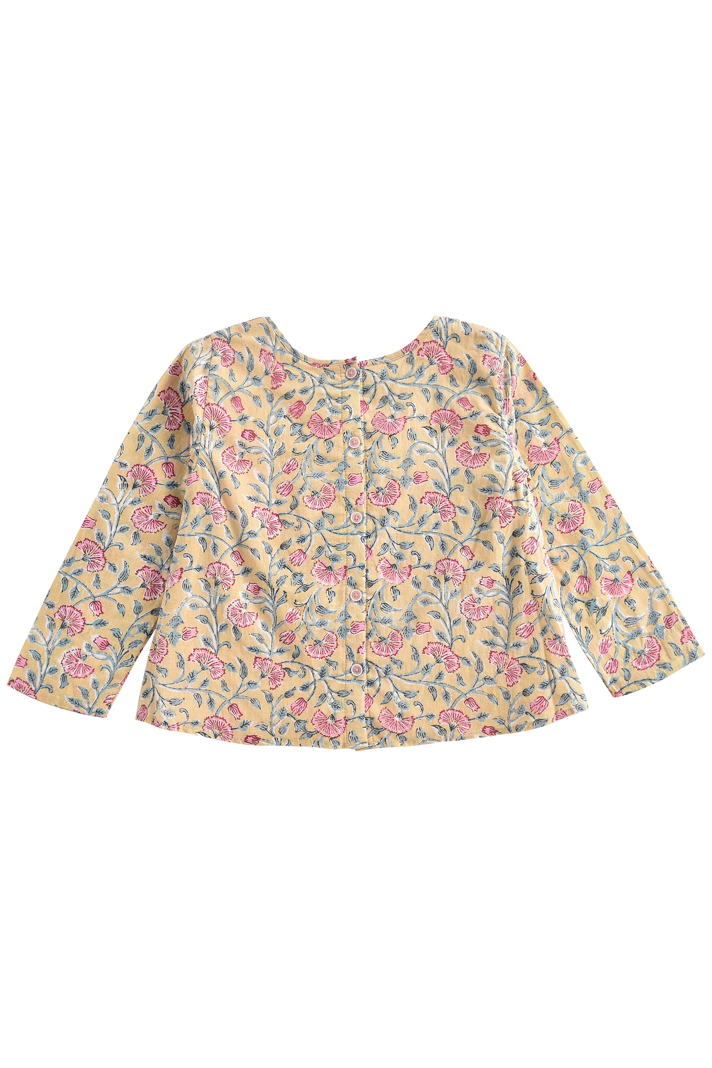 BLOUSE CAMPECHE LEMON FLOWERS 2