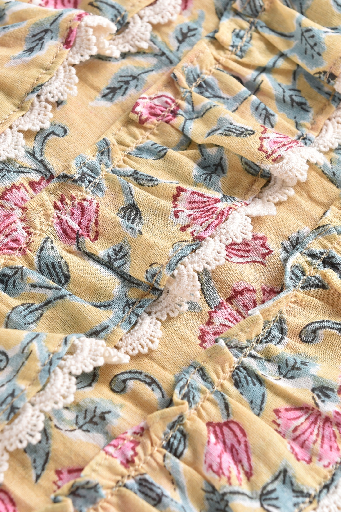 BLOUSE CAMPECHE LEMON FLOWERS 7