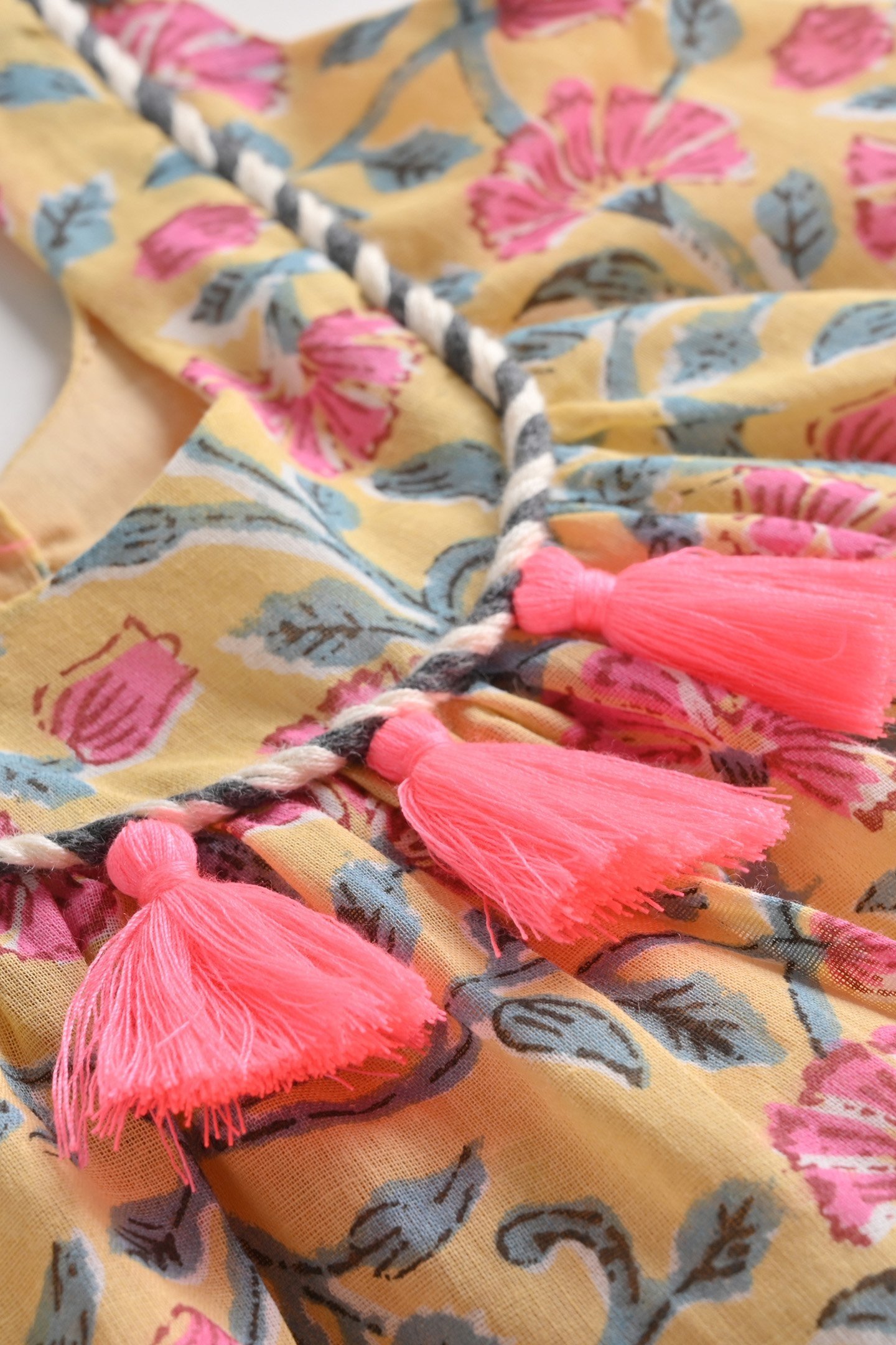 DRESS CALKINI LEMON FLOWERS 6