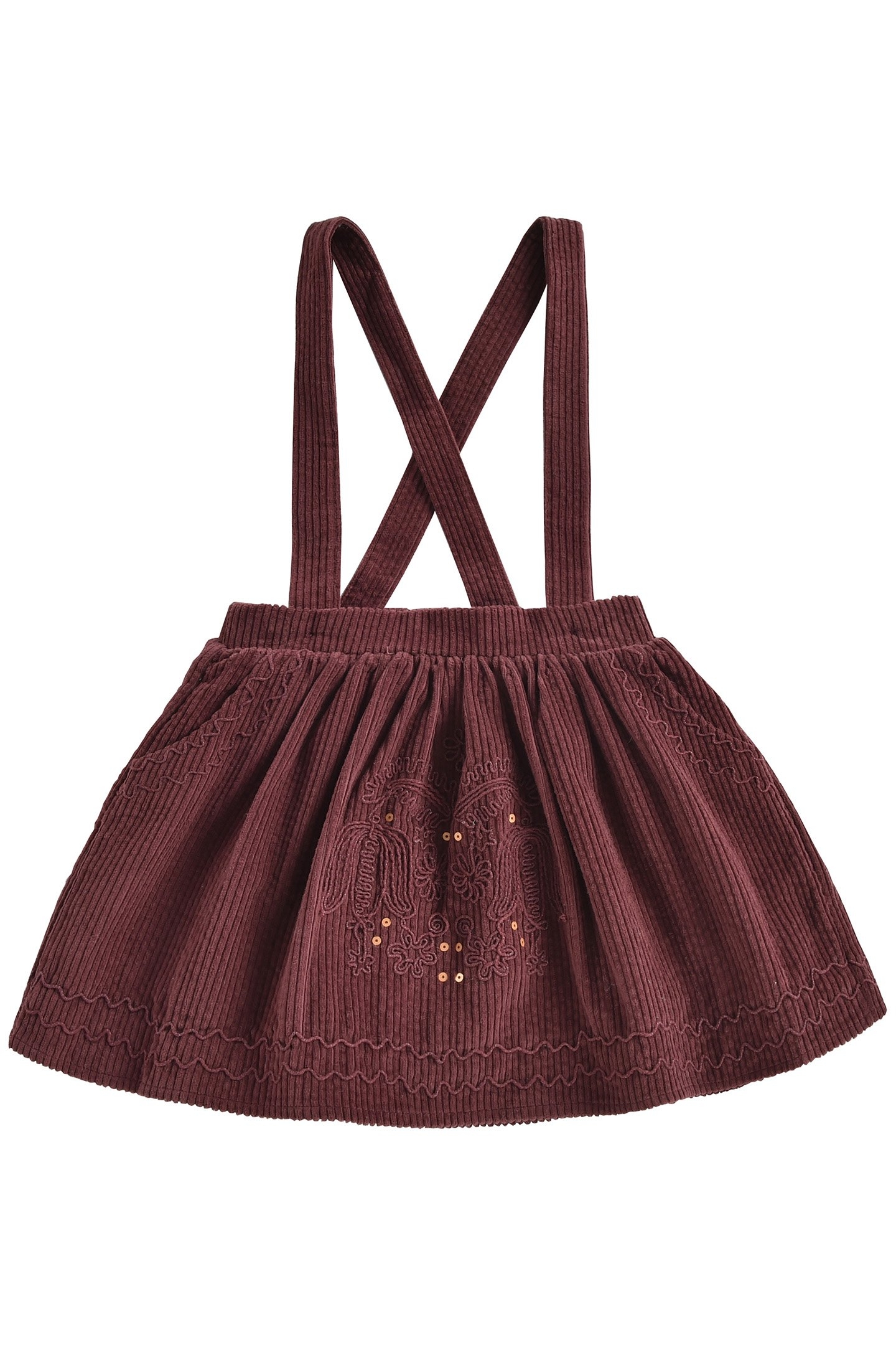 SKIRT ELEONOR AUBERGINE VELVET 2