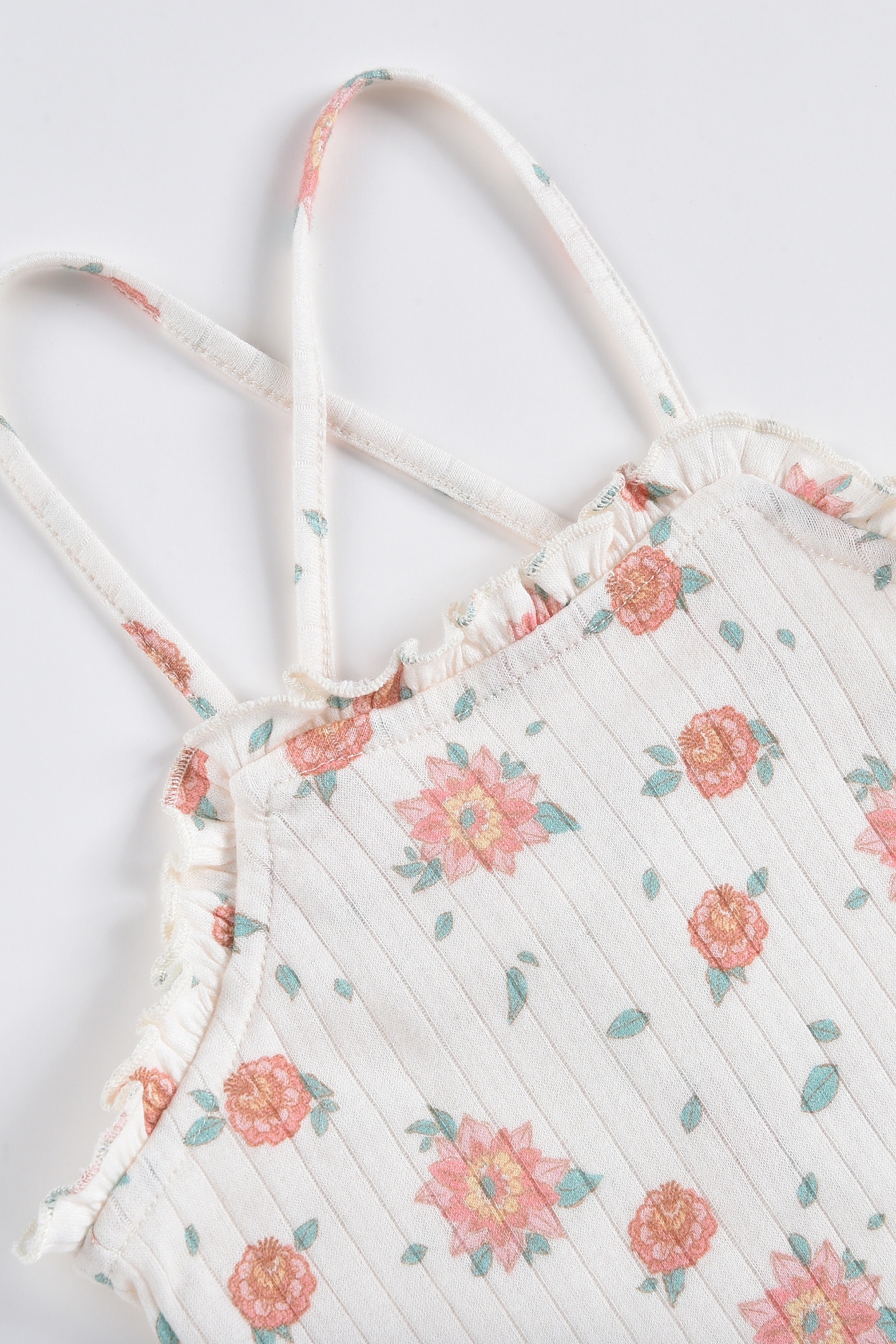 TANK TOP ALASHA OFF-WHITE FLOWERS 7