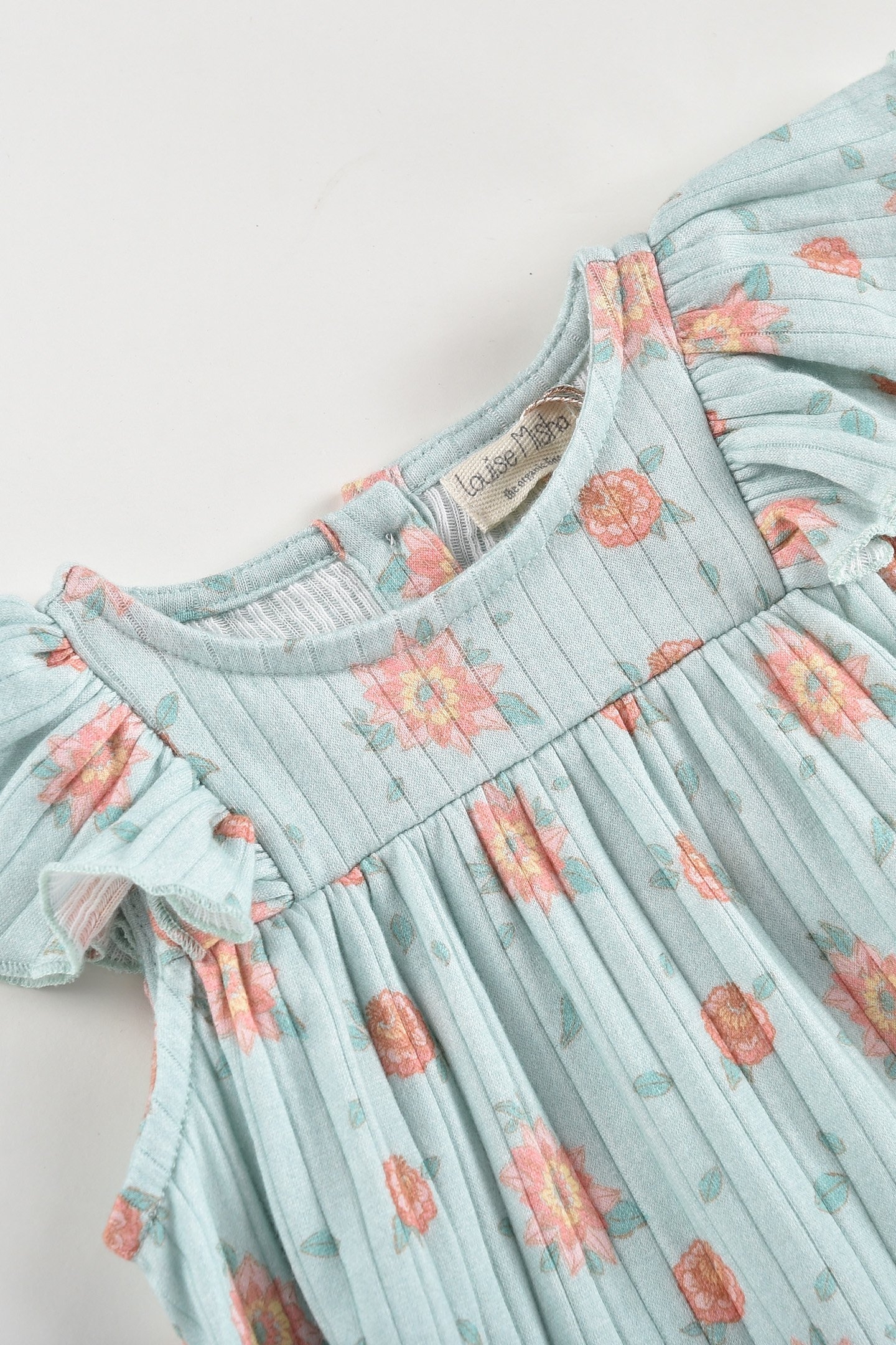 DRESS AMITA VINTAGE BLUE FLOWERS 6